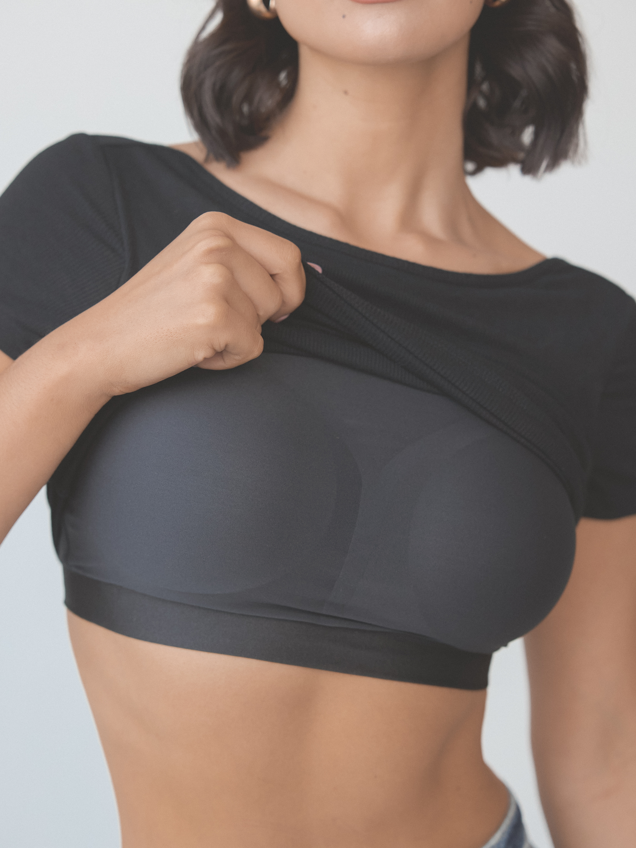 Ribbed Low-Back Brami – Built-In Padding