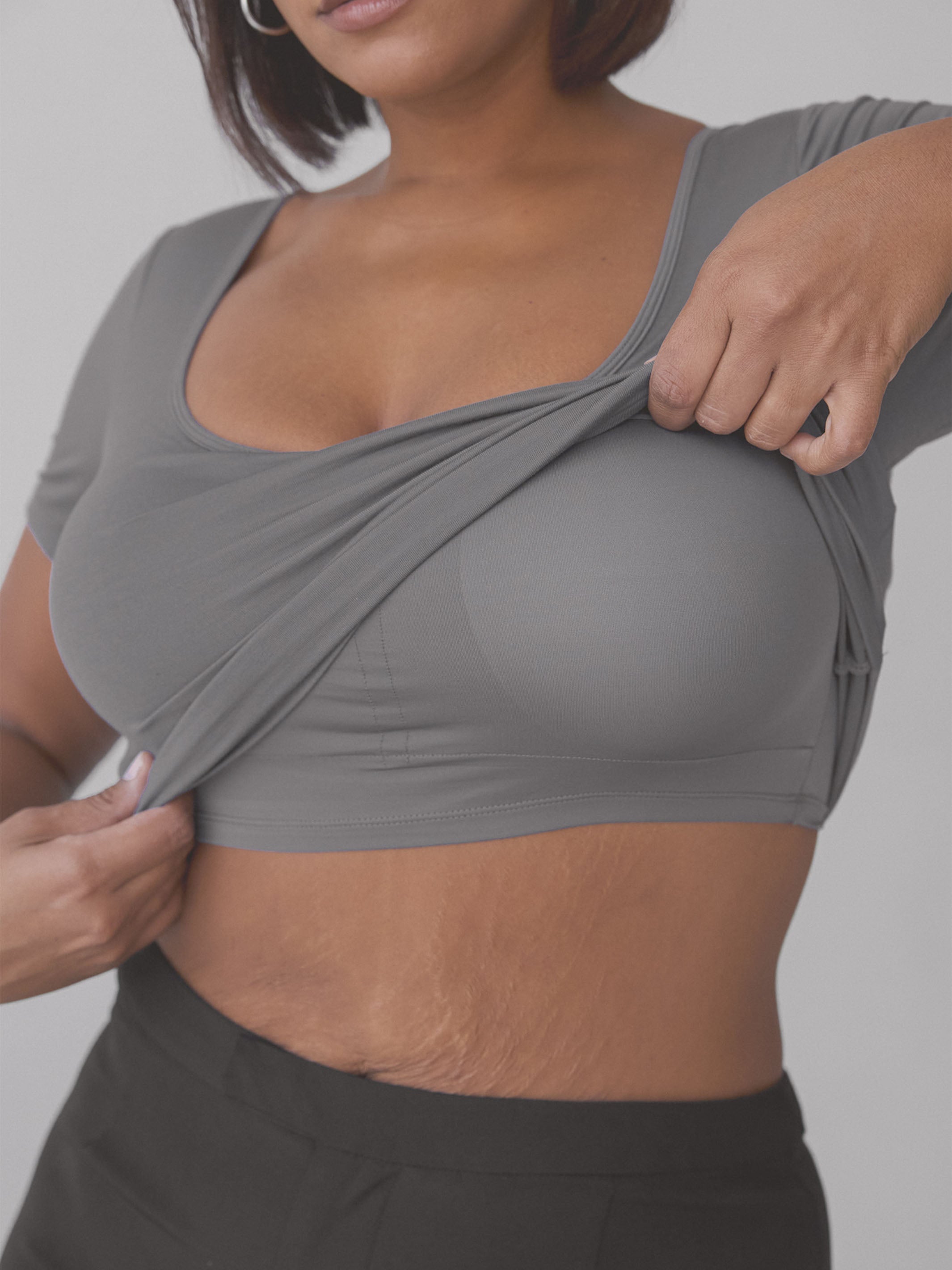 Short Sleeve Modal Brami – Bandless Fit