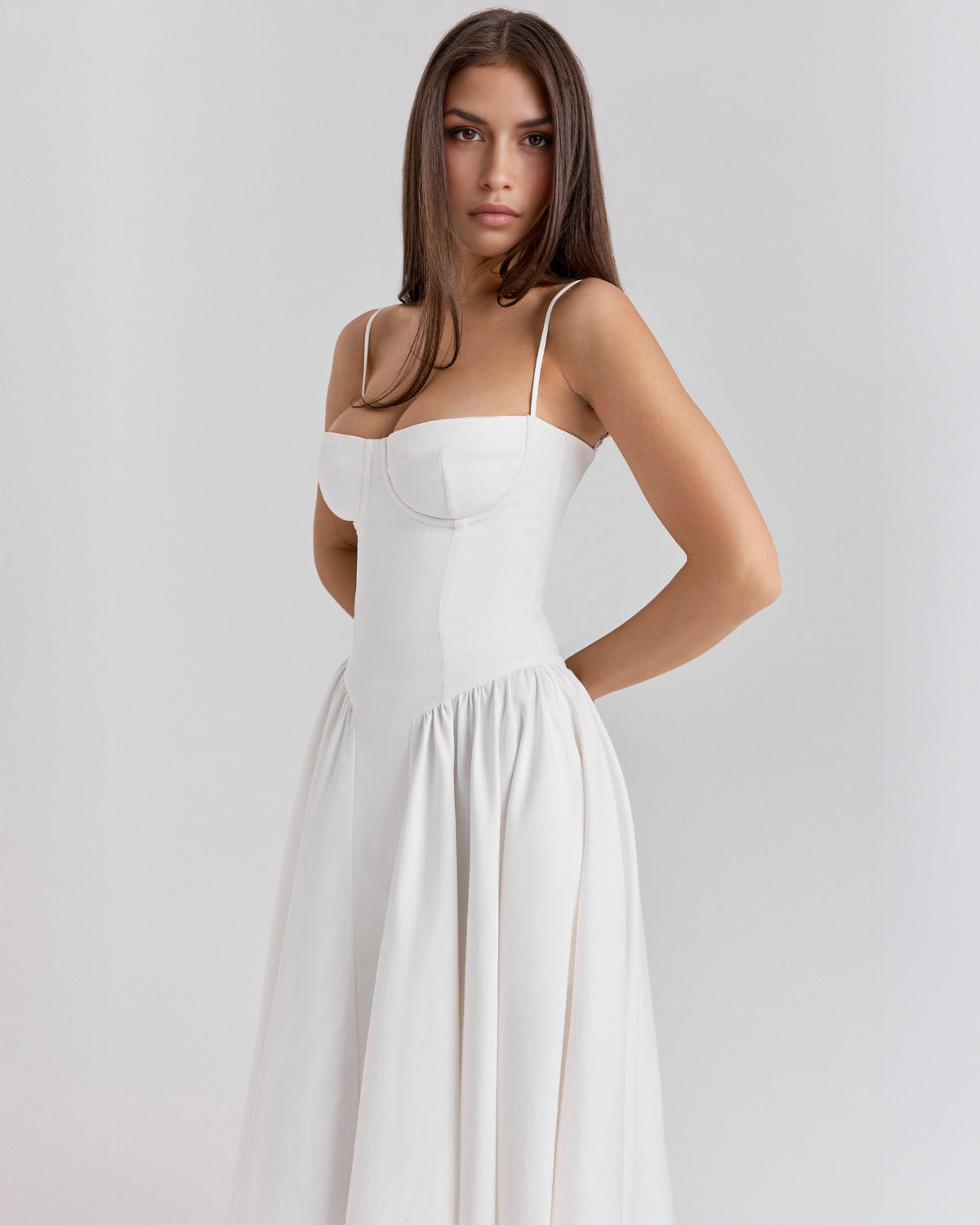 Francesca Midi Dress - White