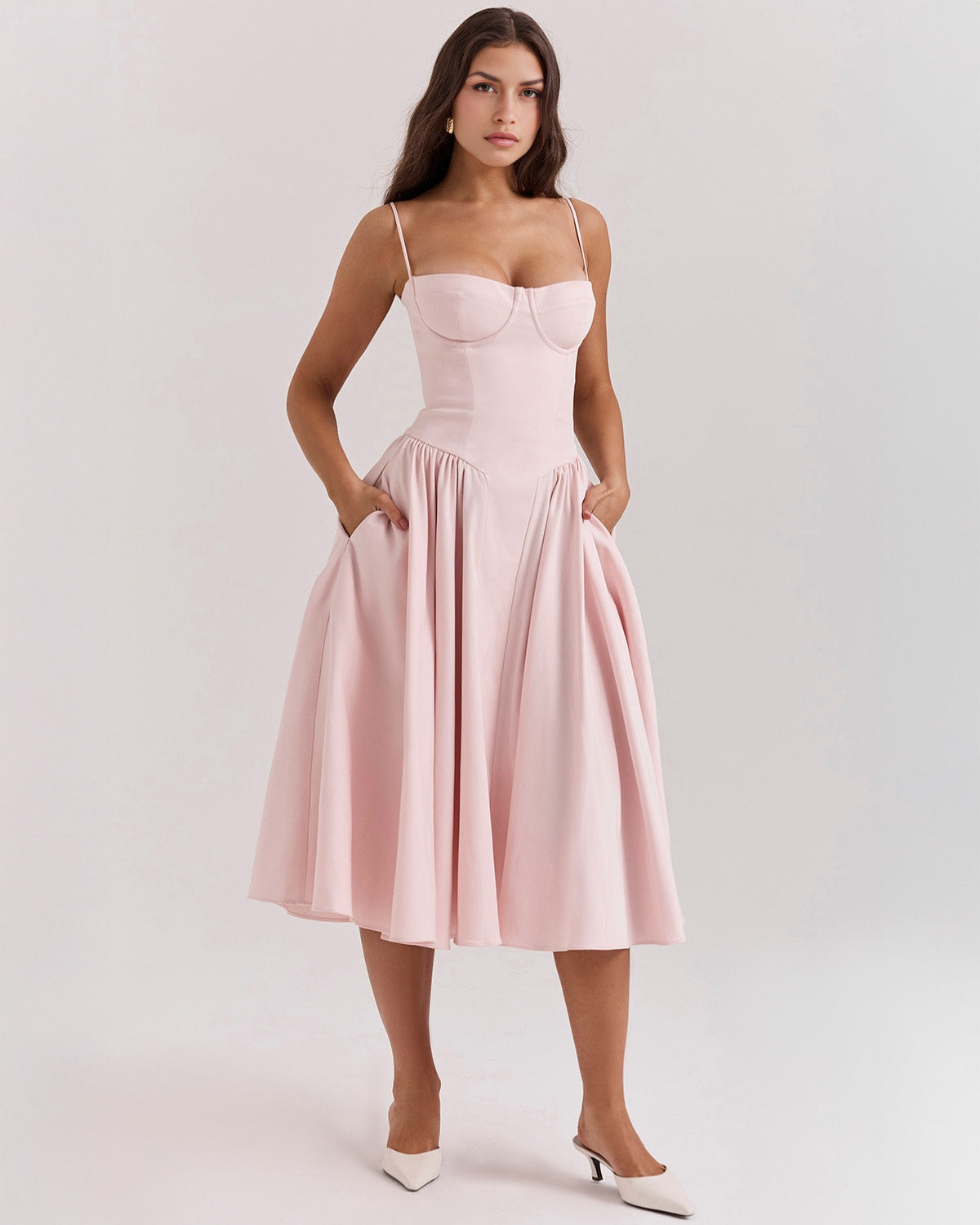 Francesca Midi Dress - Blush