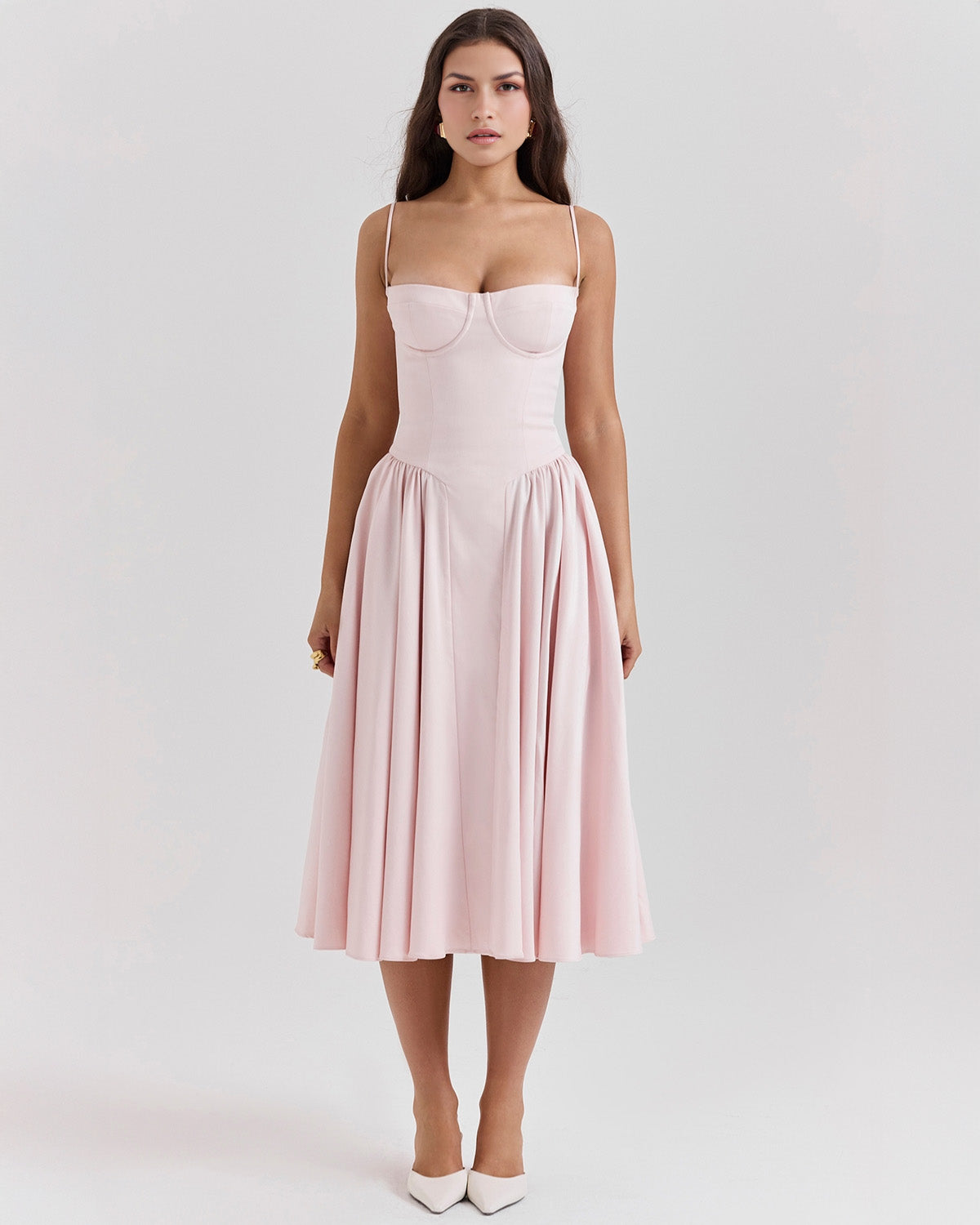 Francesca Midi Dress - Blush