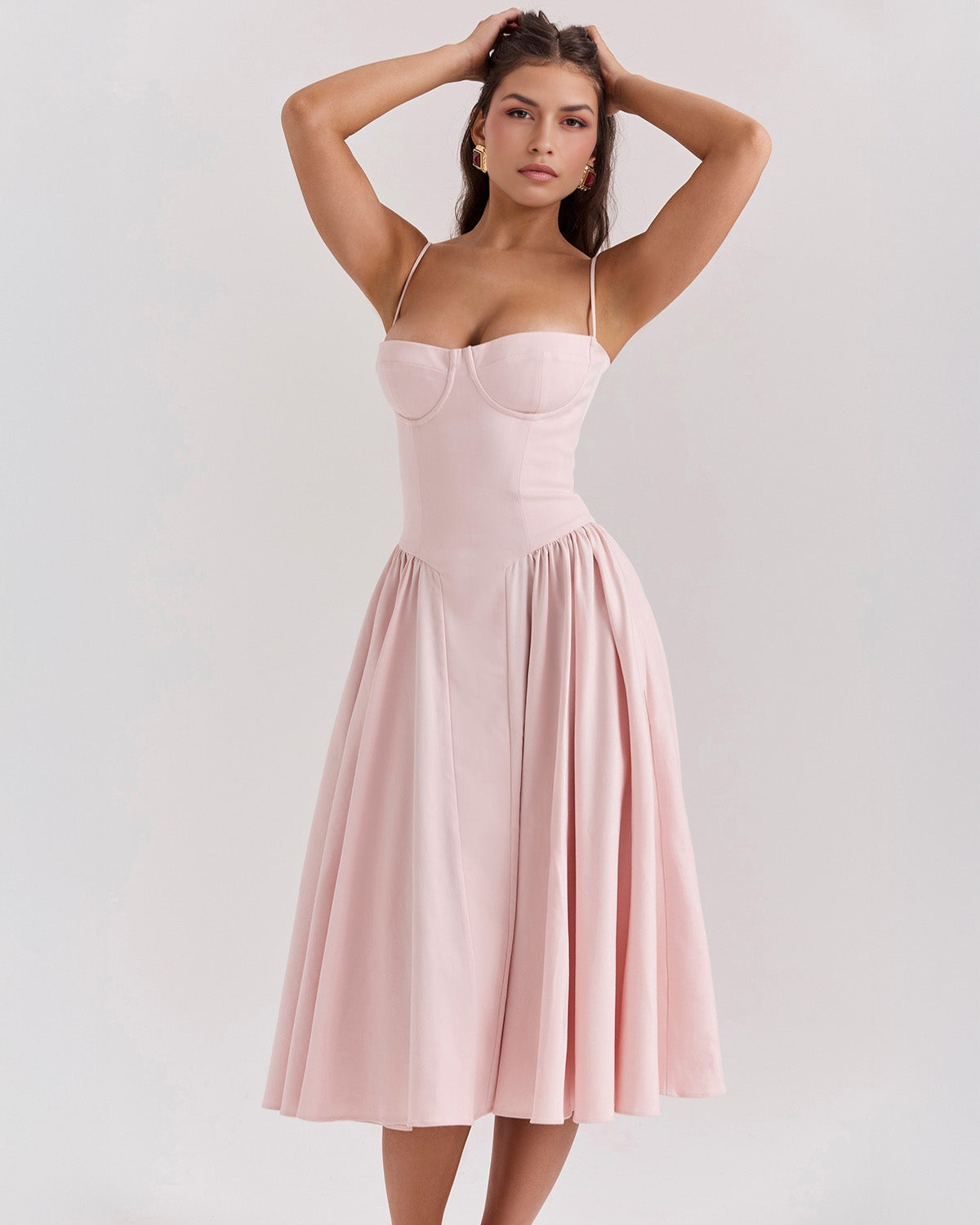 Francesca Midi Dress - Blush