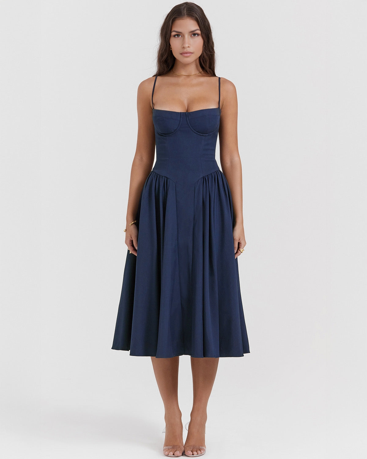 Francesca Midi Dress - Dark Blue