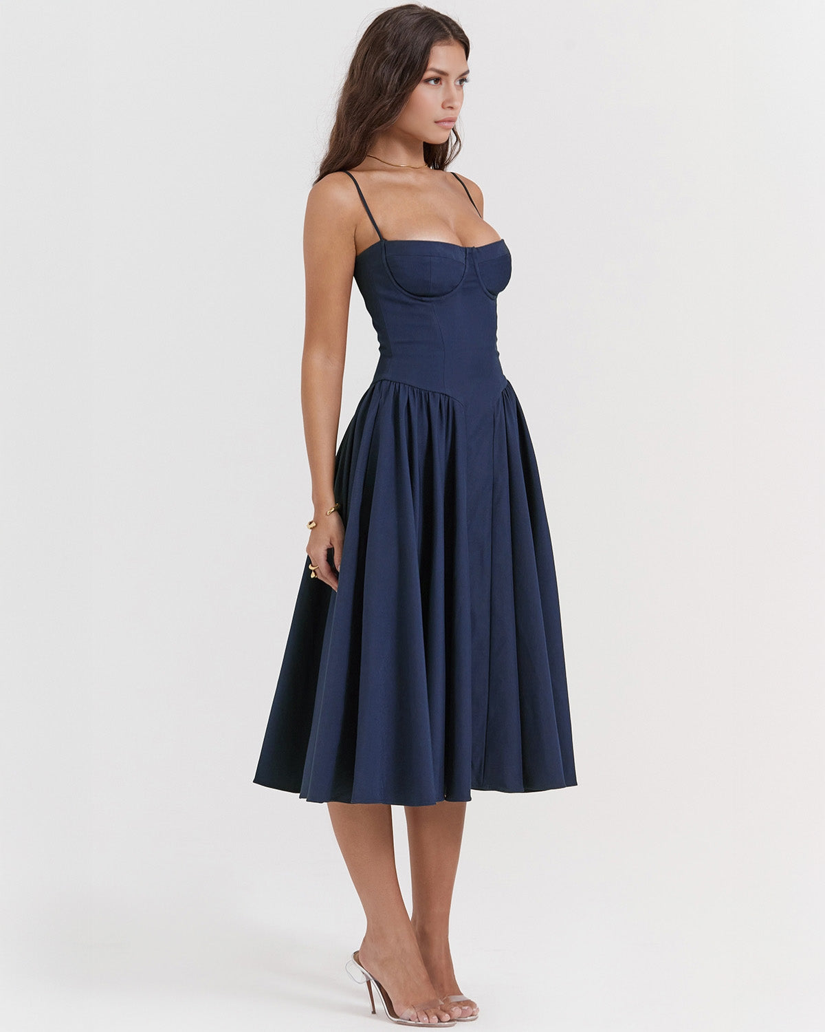 Francesca Midi Dress - Dark Blue