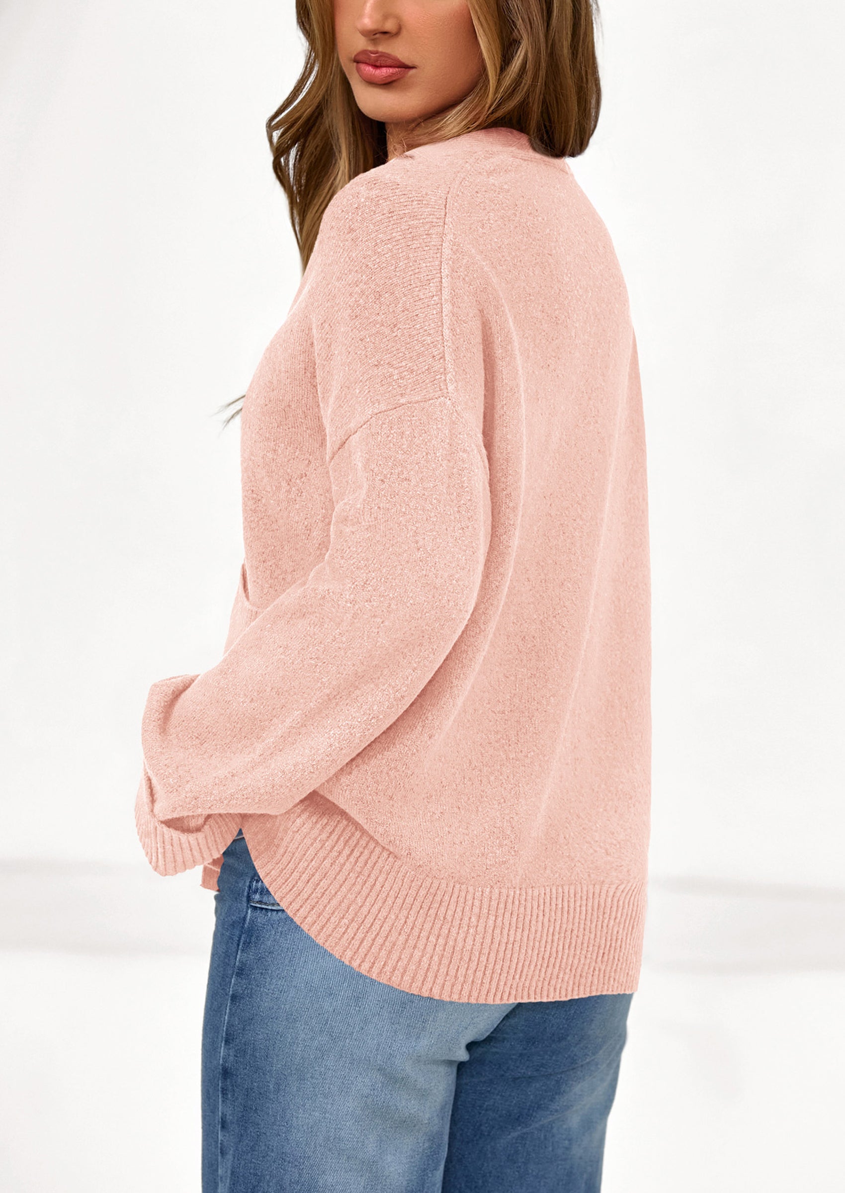 Oversized Chunky Knit Cardigan β V-Neck Button Front