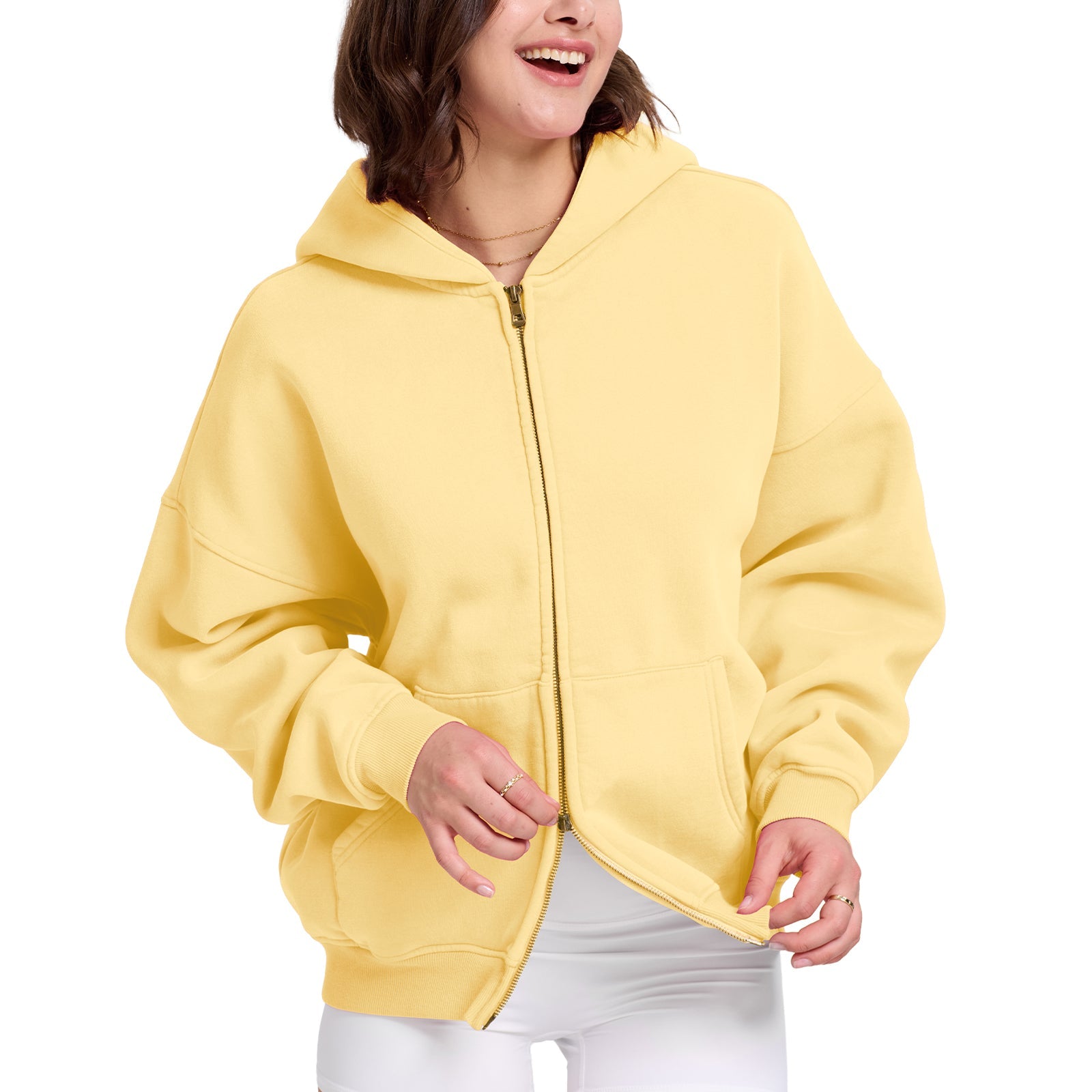 Double Zip Oversized Acid Wash Hoodie – Heavyweight Comfort, Everyday Edge