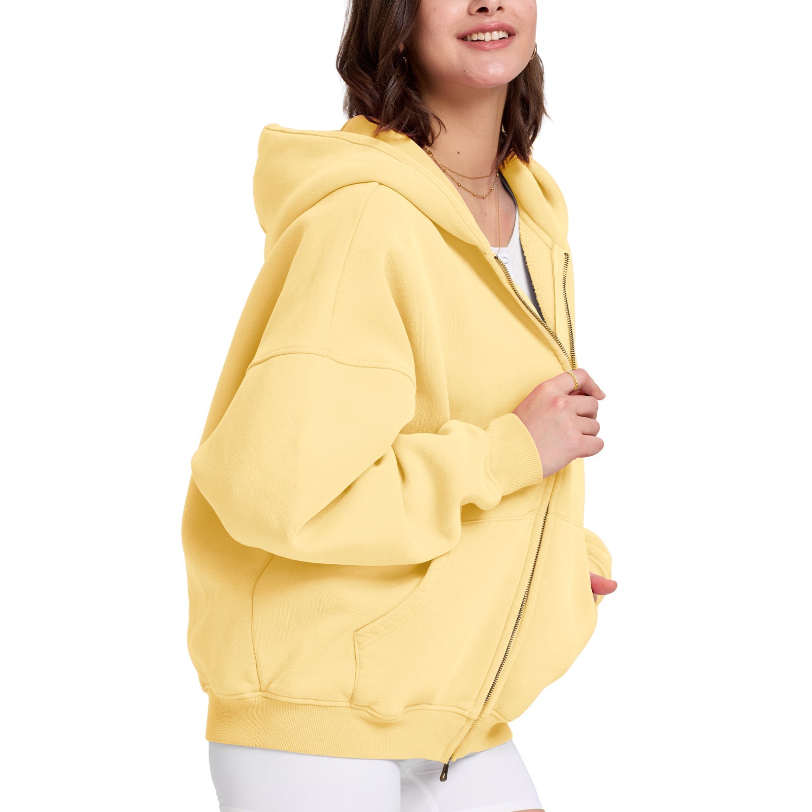 Double Zip Oversized Acid Wash Hoodie – Heavyweight Comfort, Everyday Edge