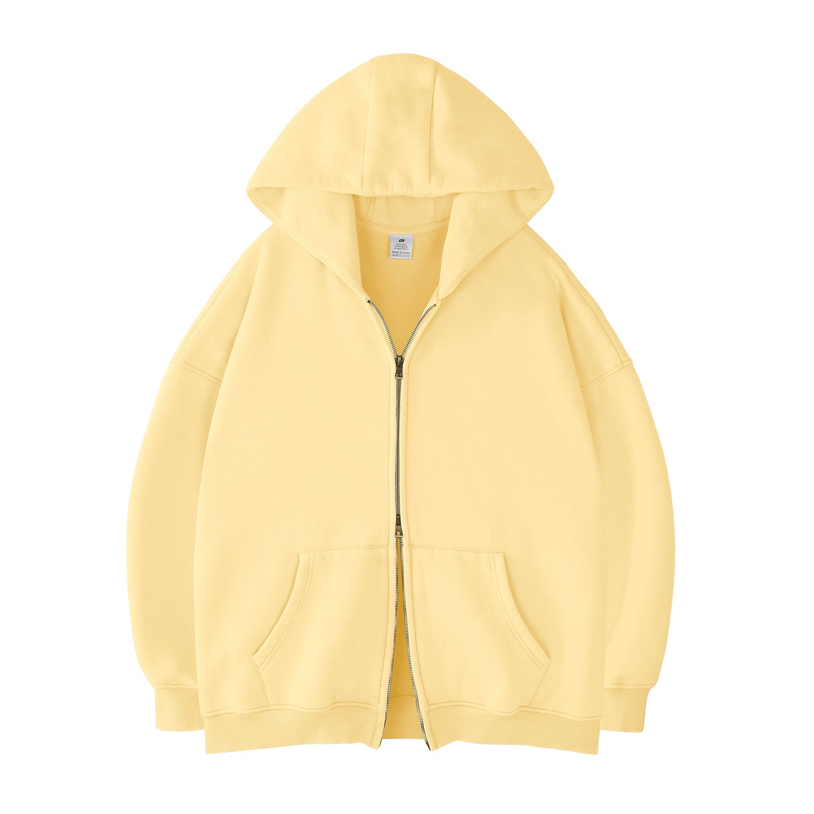 Double Zip Oversized Acid Wash Hoodie – Heavyweight Comfort, Everyday Edge