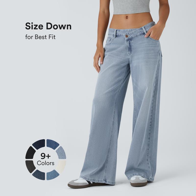 The Flex Asymmetric Low Rise Wide™ - Leg Jeans