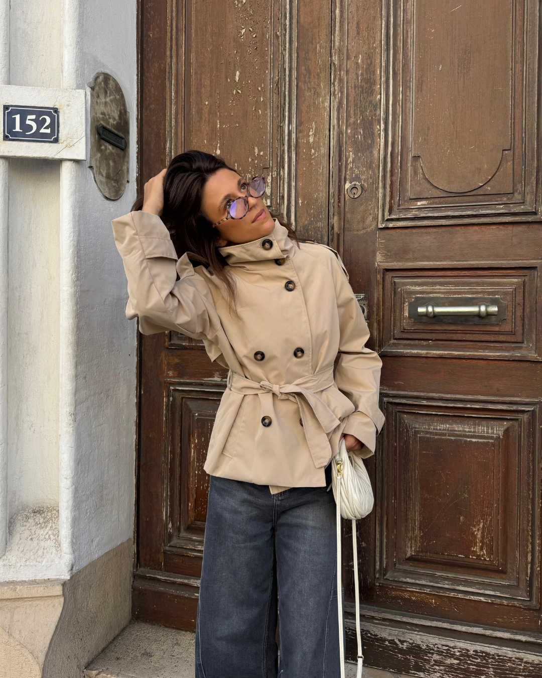 Short Trench Coat – Cropped Chic, Modern Edge