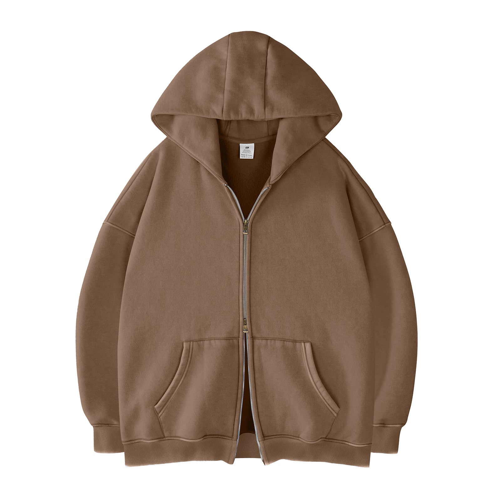 Double Zip Oversized Acid Wash Hoodie – Heavyweight Comfort, Everyday Edge