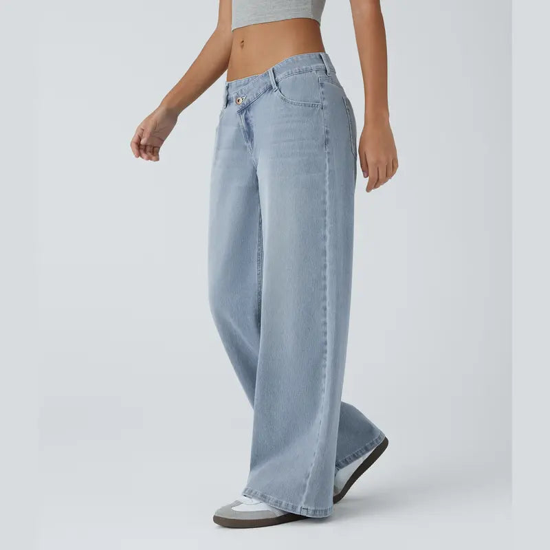 The Flex Asymmetric Low Rise Wide™ - Leg Jeans