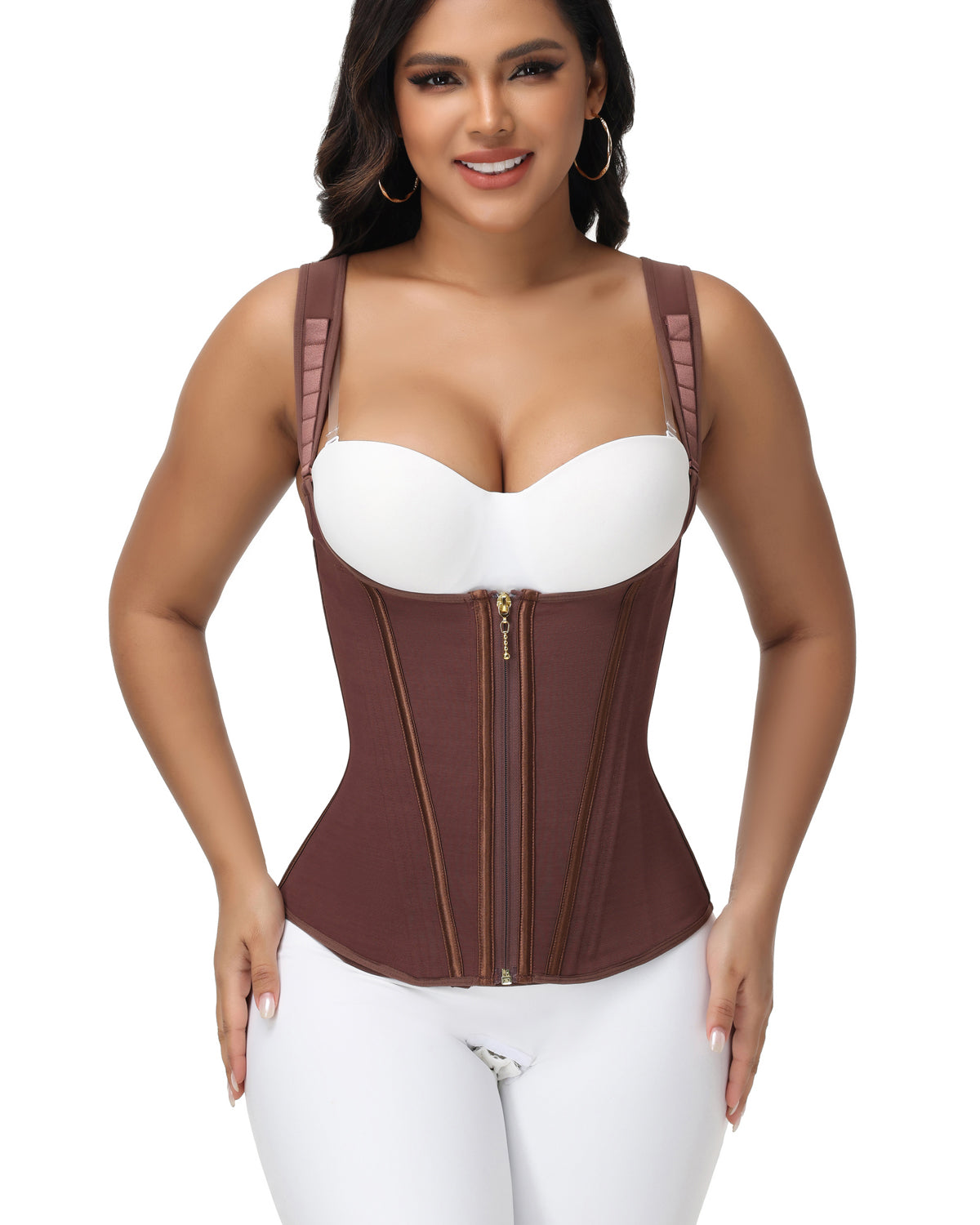 Shapshe® Taillentrainer für Damen Body Shaper Korsett Weste Tanktop mit Stahlknochen