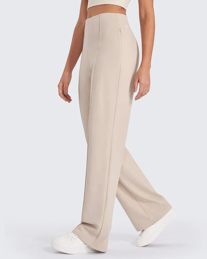 High-Waist Comfort Pants β Wide-Leg Flow