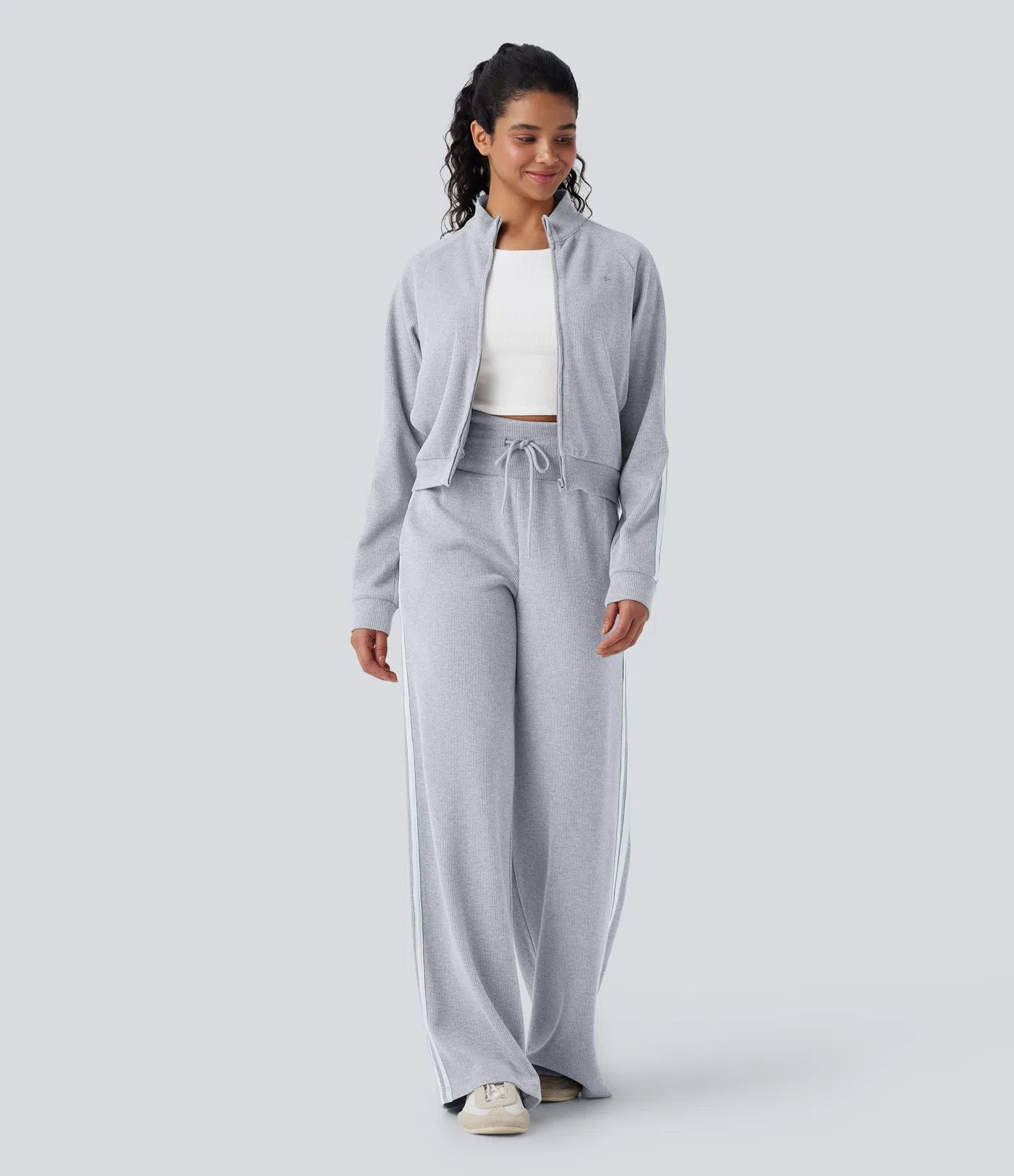 The Luxe Ribbed Lounge Set β High-Waisted Comfort Meets Effortless Chic