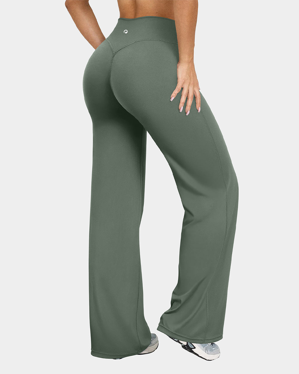 High-Waist Stretch Pants β Soft Straight Leg