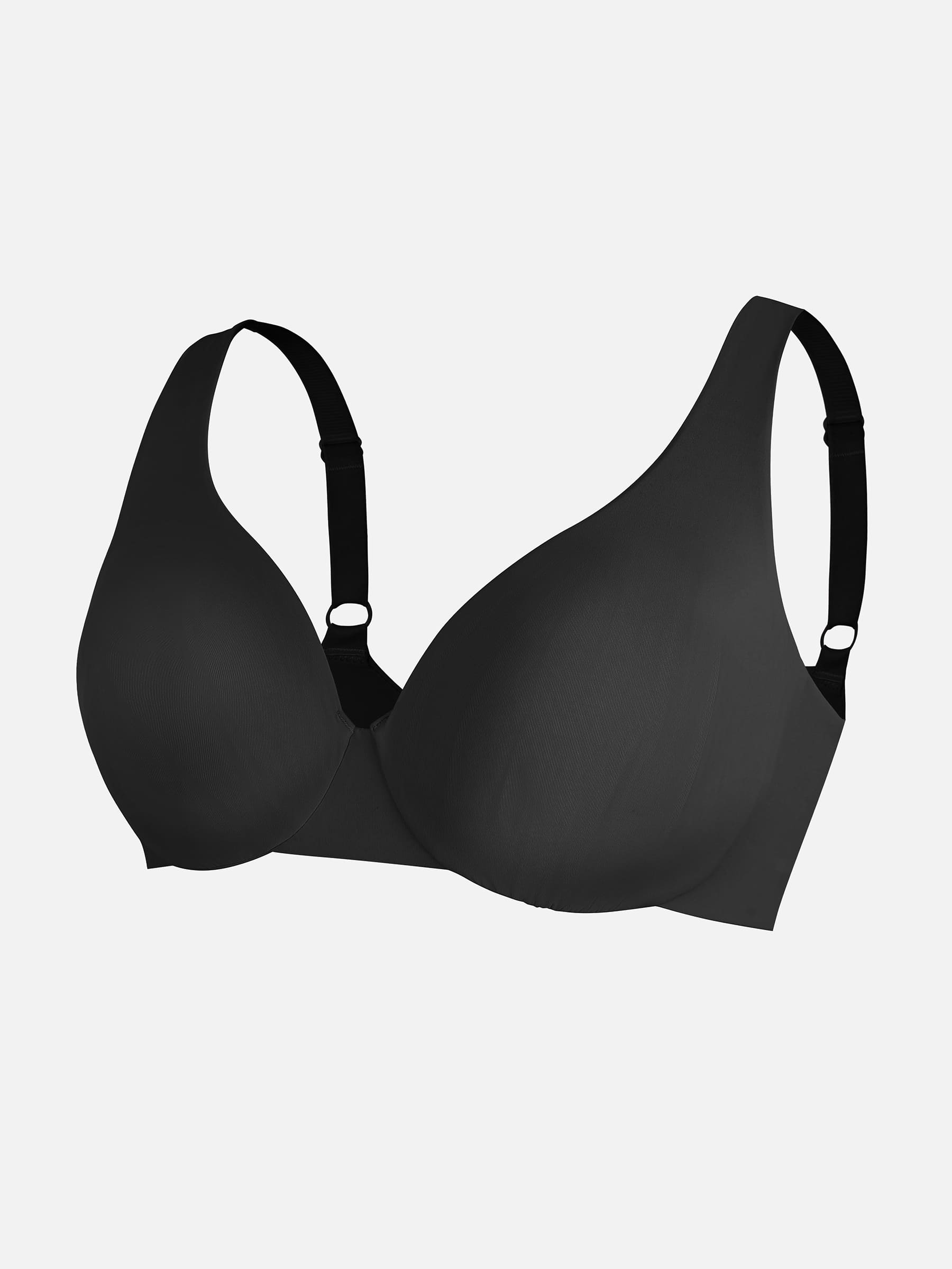 Feelingirl Underwire Adjustable Deep V-neck Bra