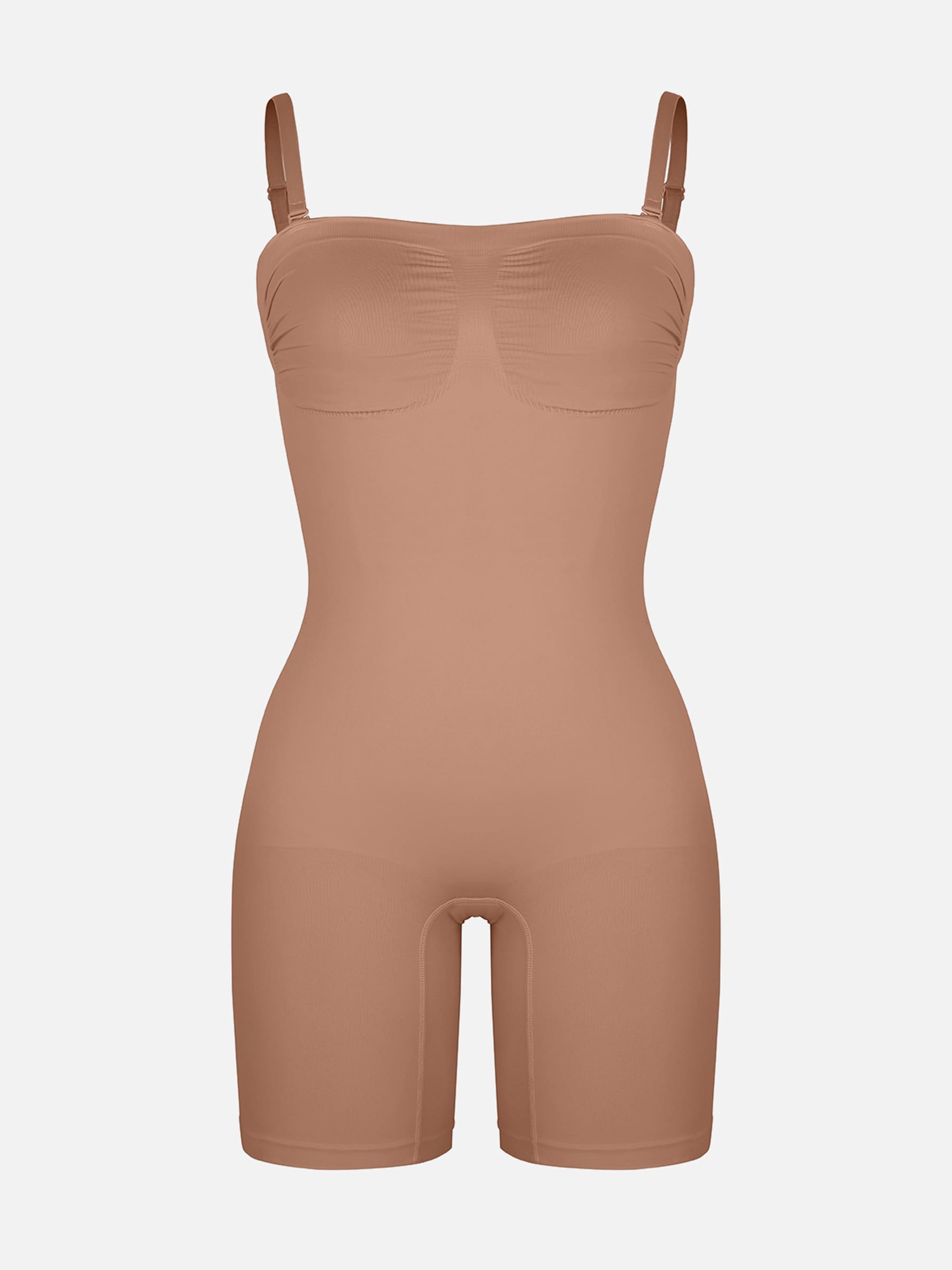 Feelingirl Seamless Strapless Bodysuit with Removable Straps