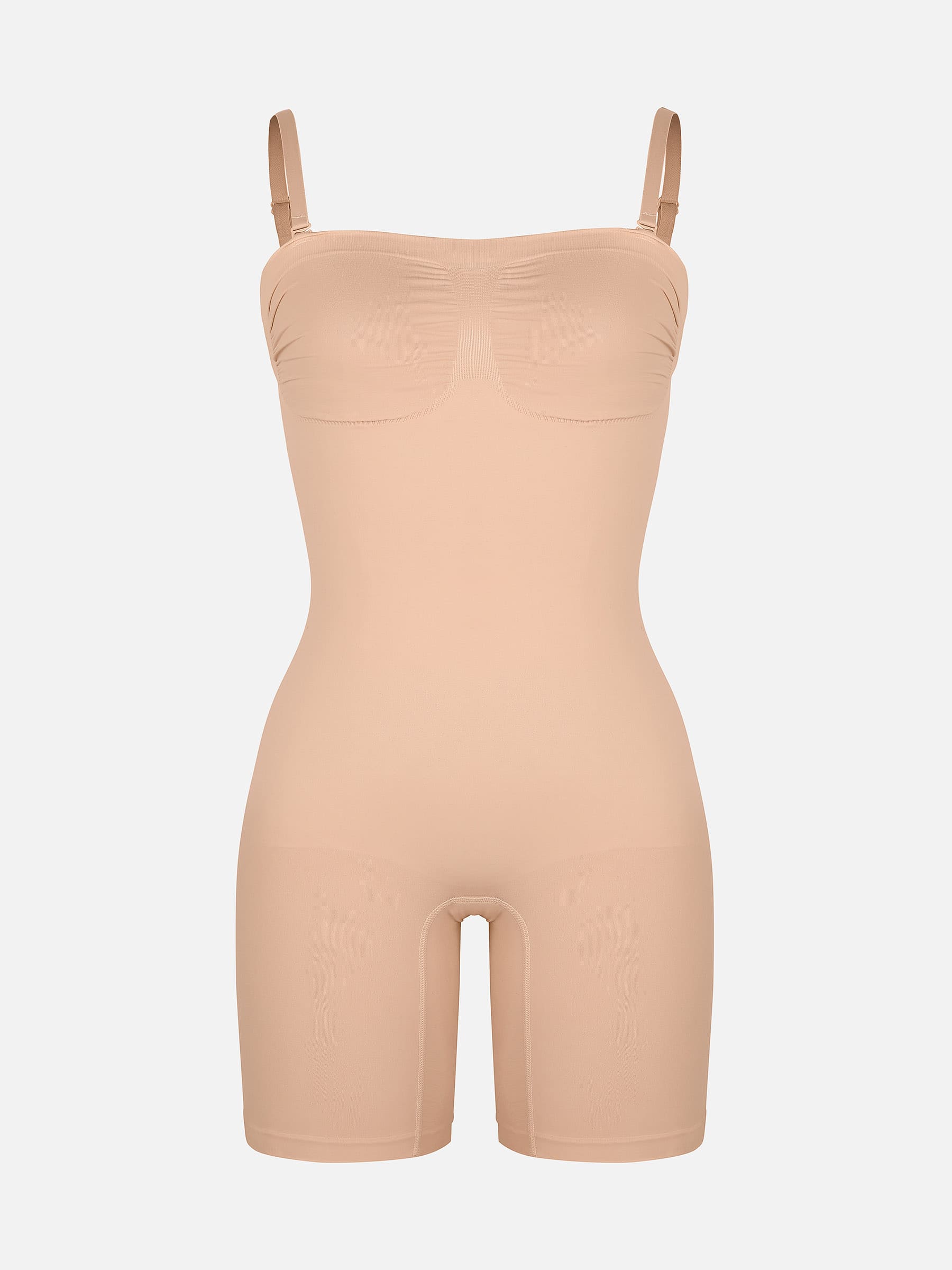 Feelingirl Seamless Strapless Bodysuit with Removable Straps