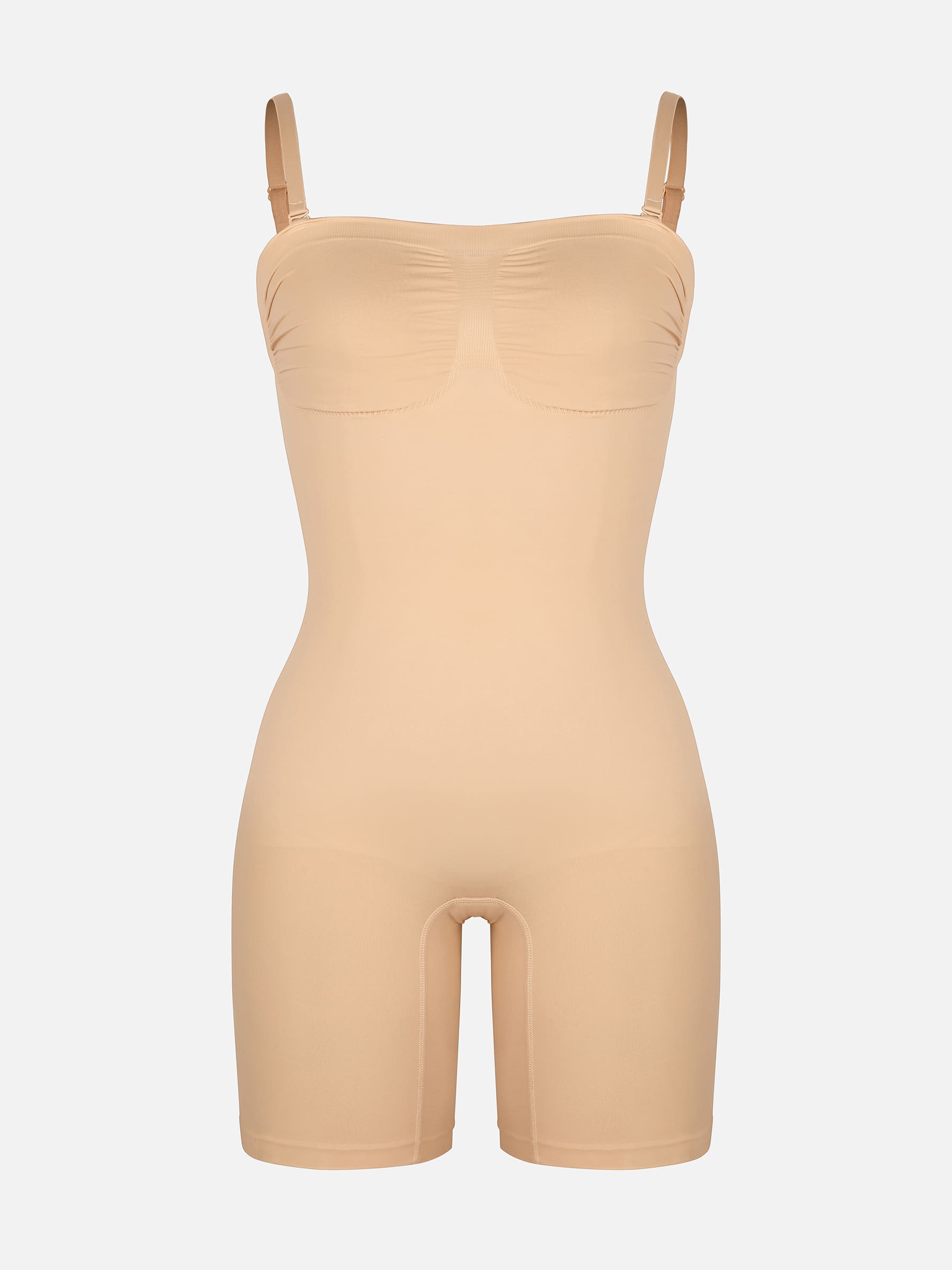 Feelingirl Seamless Strapless Bodysuit with Removable Straps