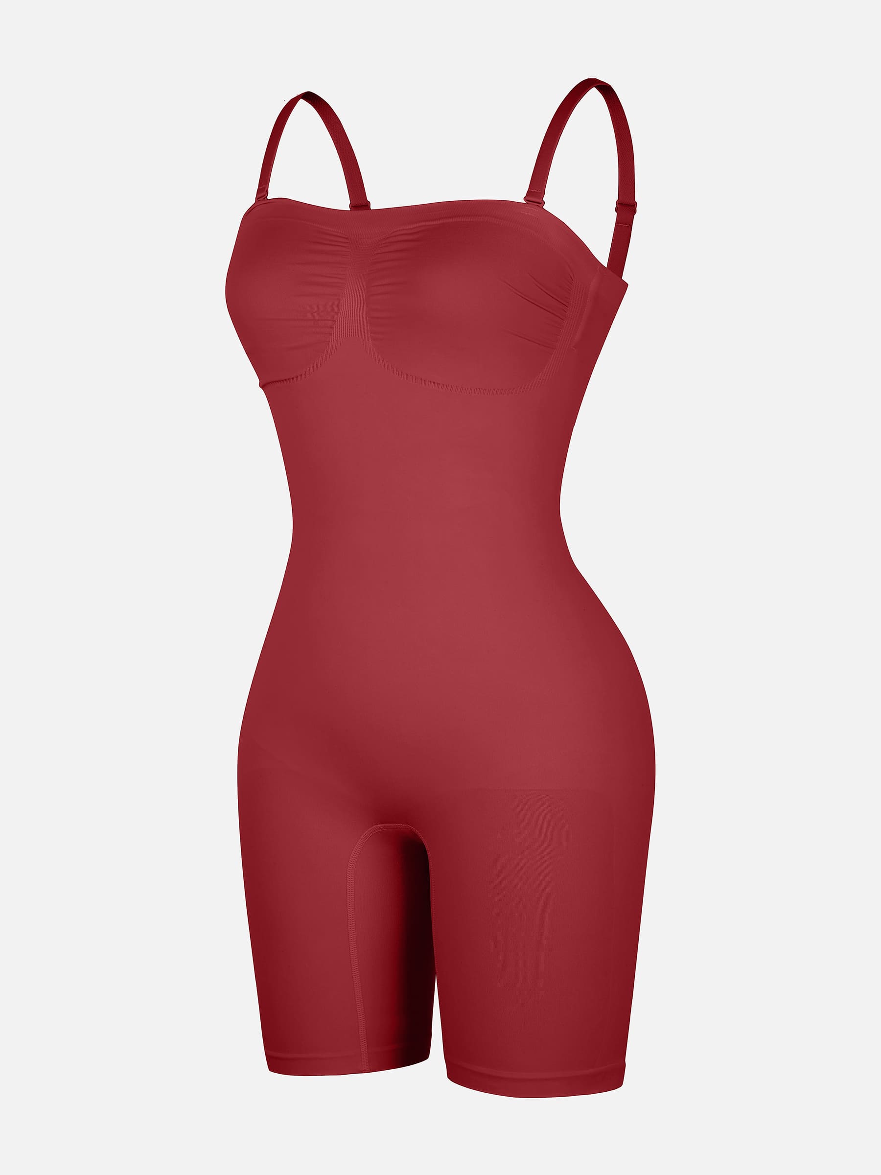Feelingirl Seamless Strapless Bodysuit with Removable Straps