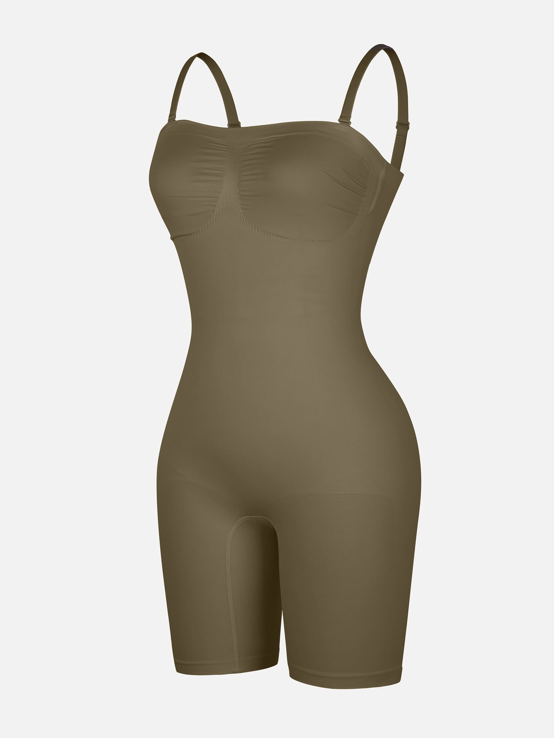 Feelingirl Strapless Seamless Bodysuit with Removable Straps