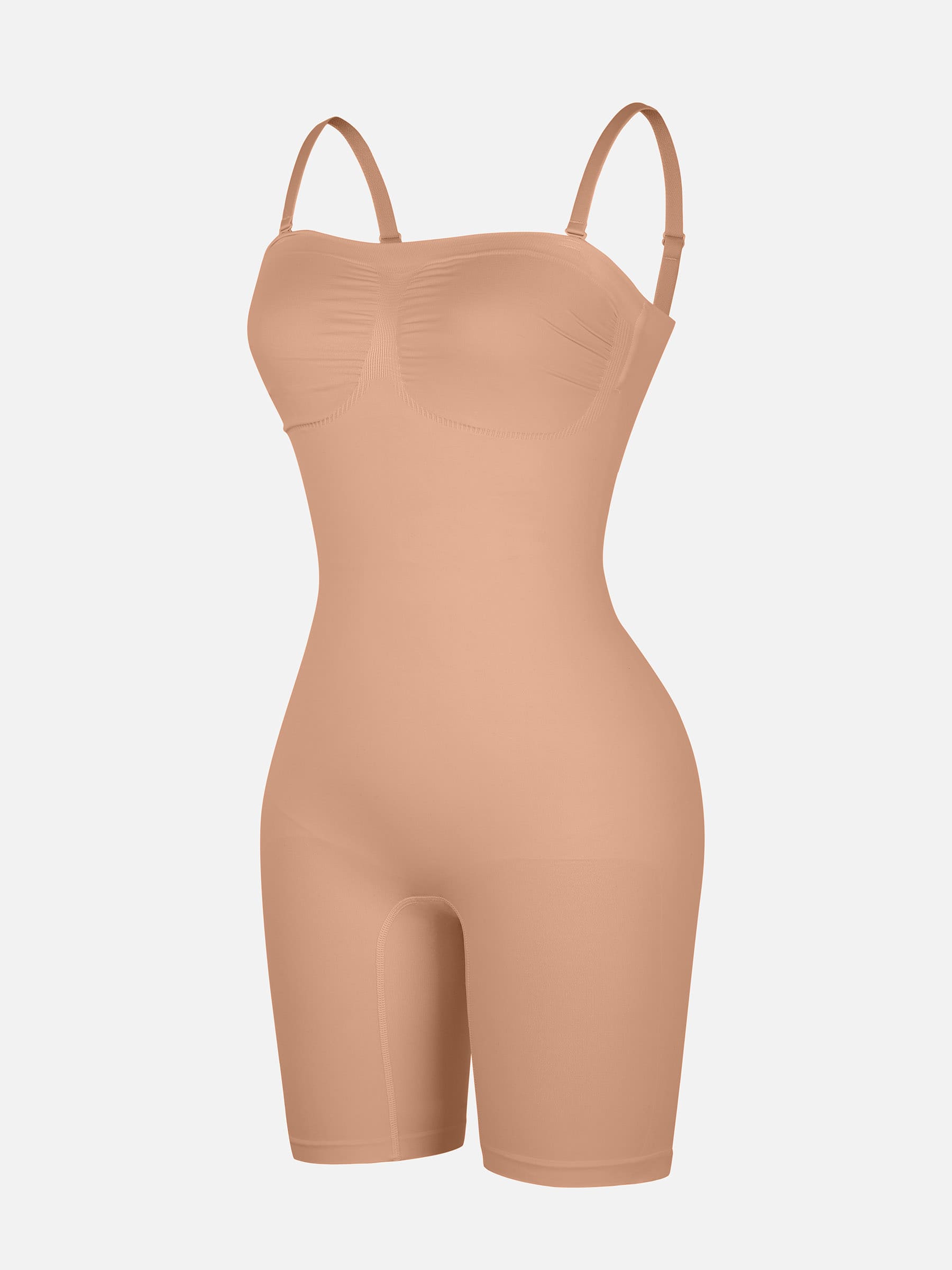 Feelingirl Strapless Seamless Bodysuit with Removable Straps