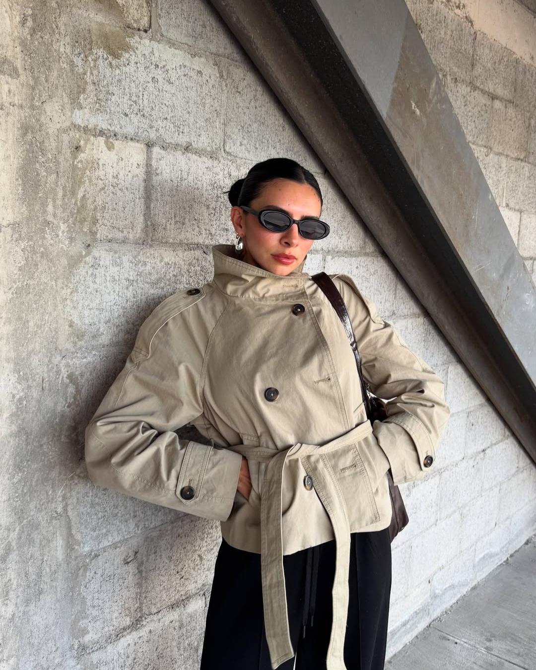 Short Trench Coat – Cropped Chic, Modern Edge