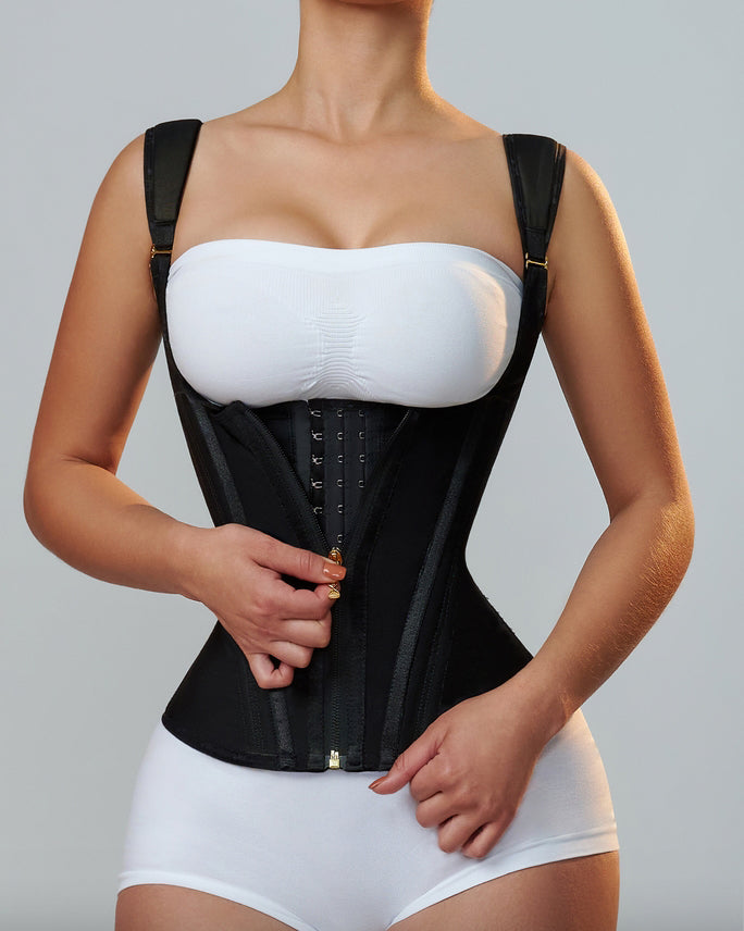 Shapshe® Taillentrainer für Damen Body Shaper Korsett Weste Tanktop mit Stahlknochen