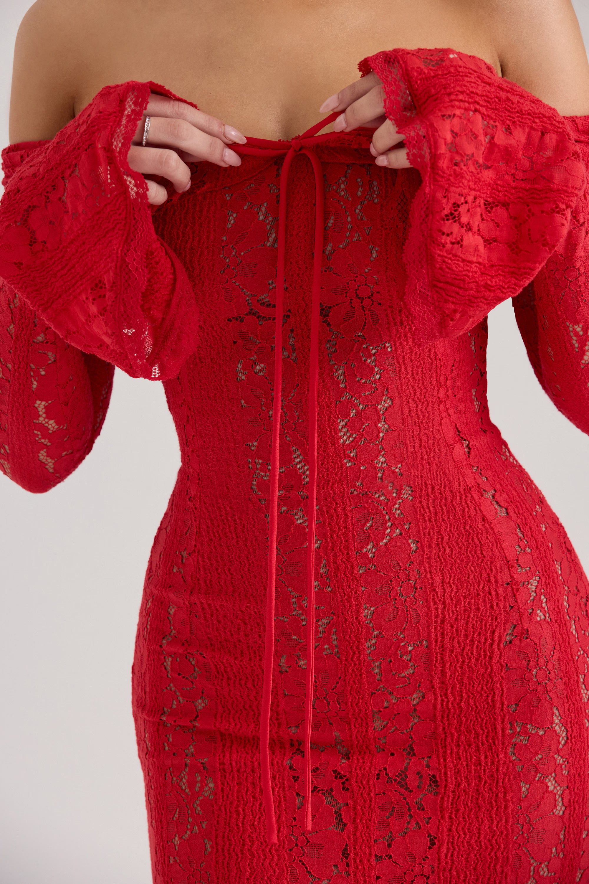 Belle Maxi Dress - Red