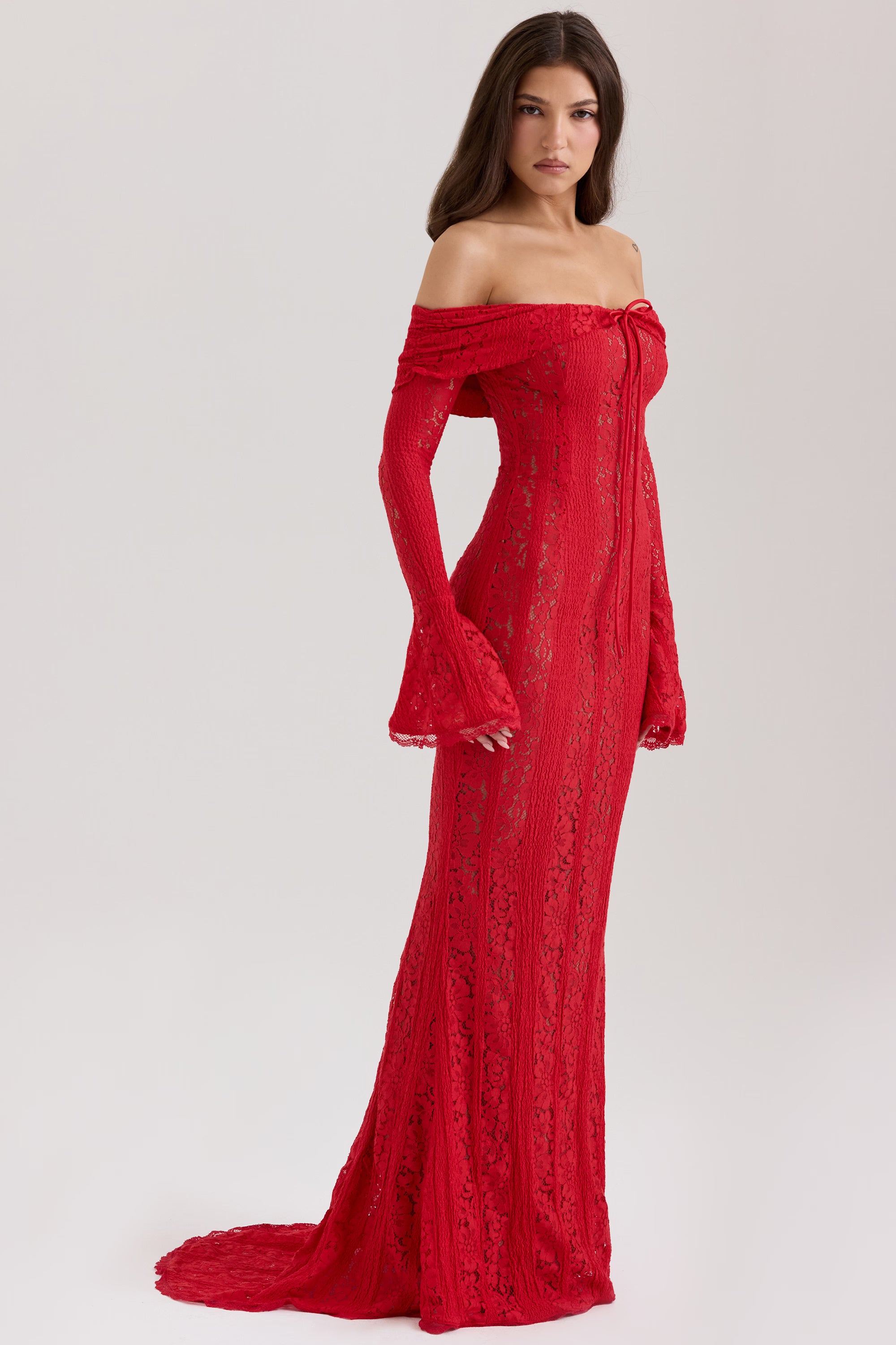 Belle Maxi Dress - Red