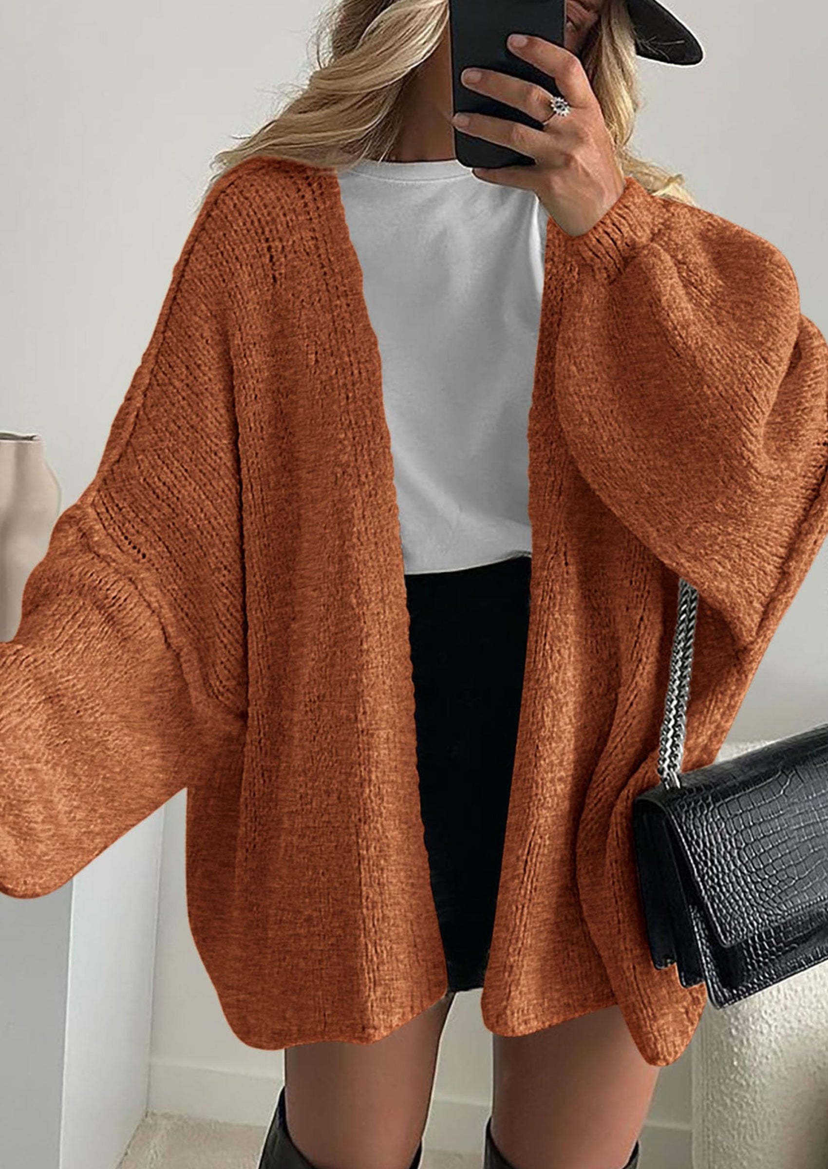 Oversized Open-Front Cardigan – Lantern Slee