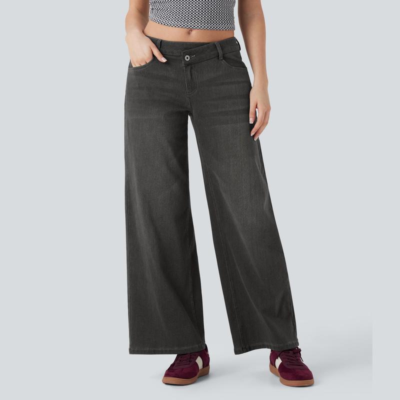 The Flex Asymmetric Low Rise Wide™ - Leg Jeans