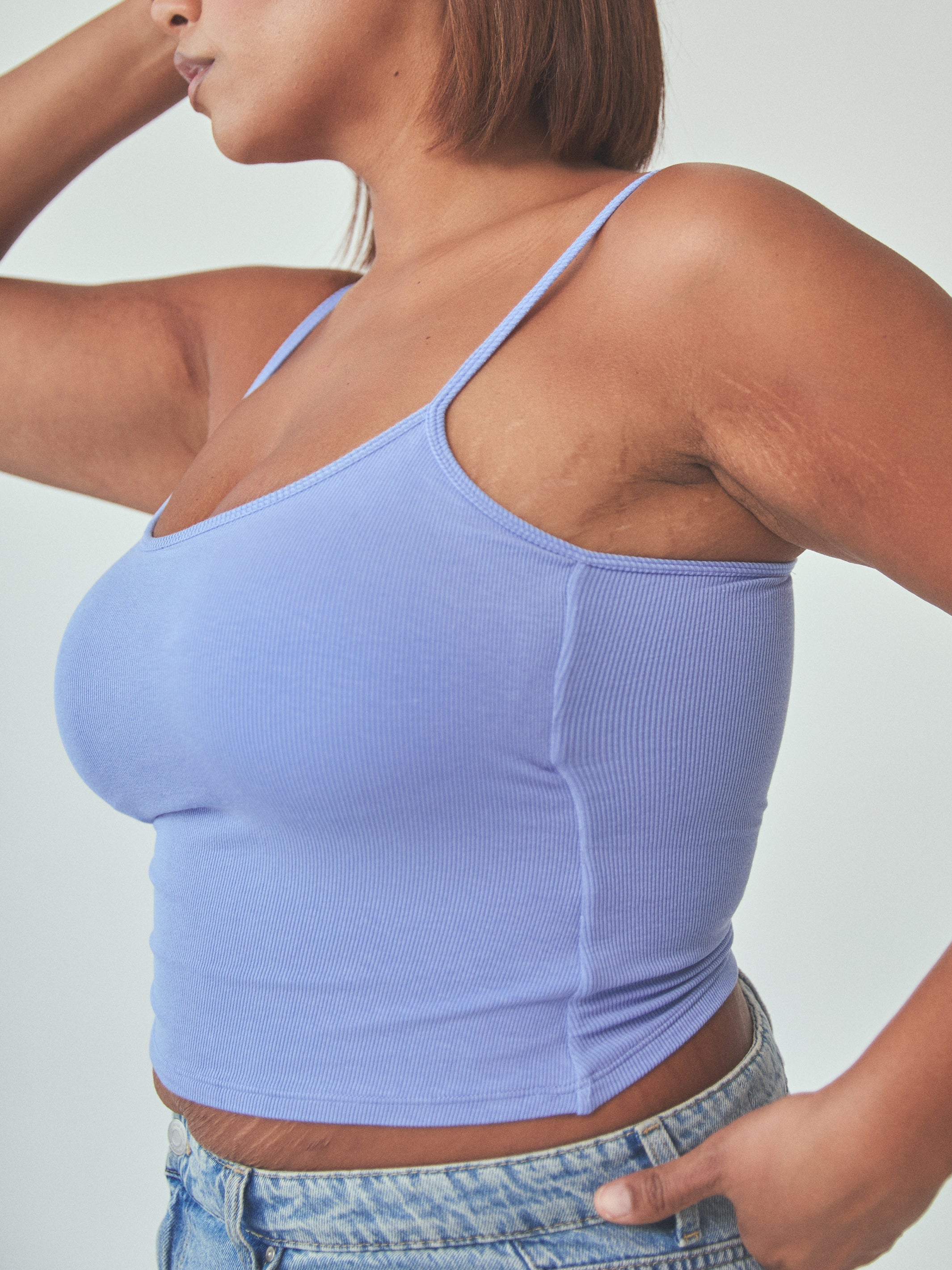 Ribbed Brami Tank – Adjustable Strap Fit