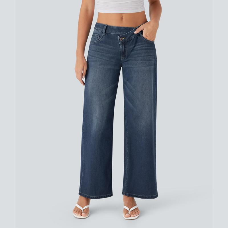 The Flex Asymmetric Low Rise Wide™ - Leg Jeans
