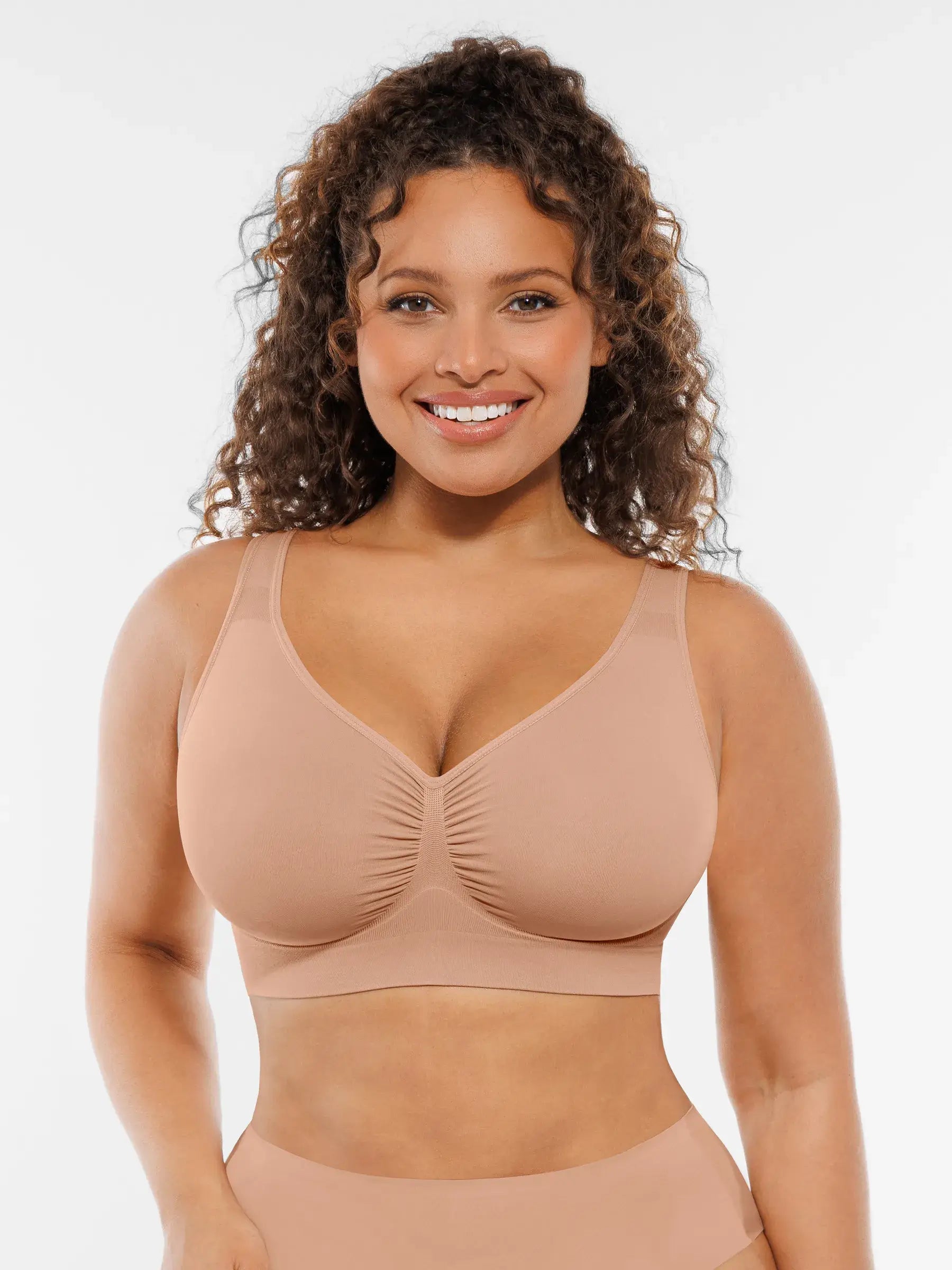 Feelingirl Seamless No Underwire Full Coverage Bra