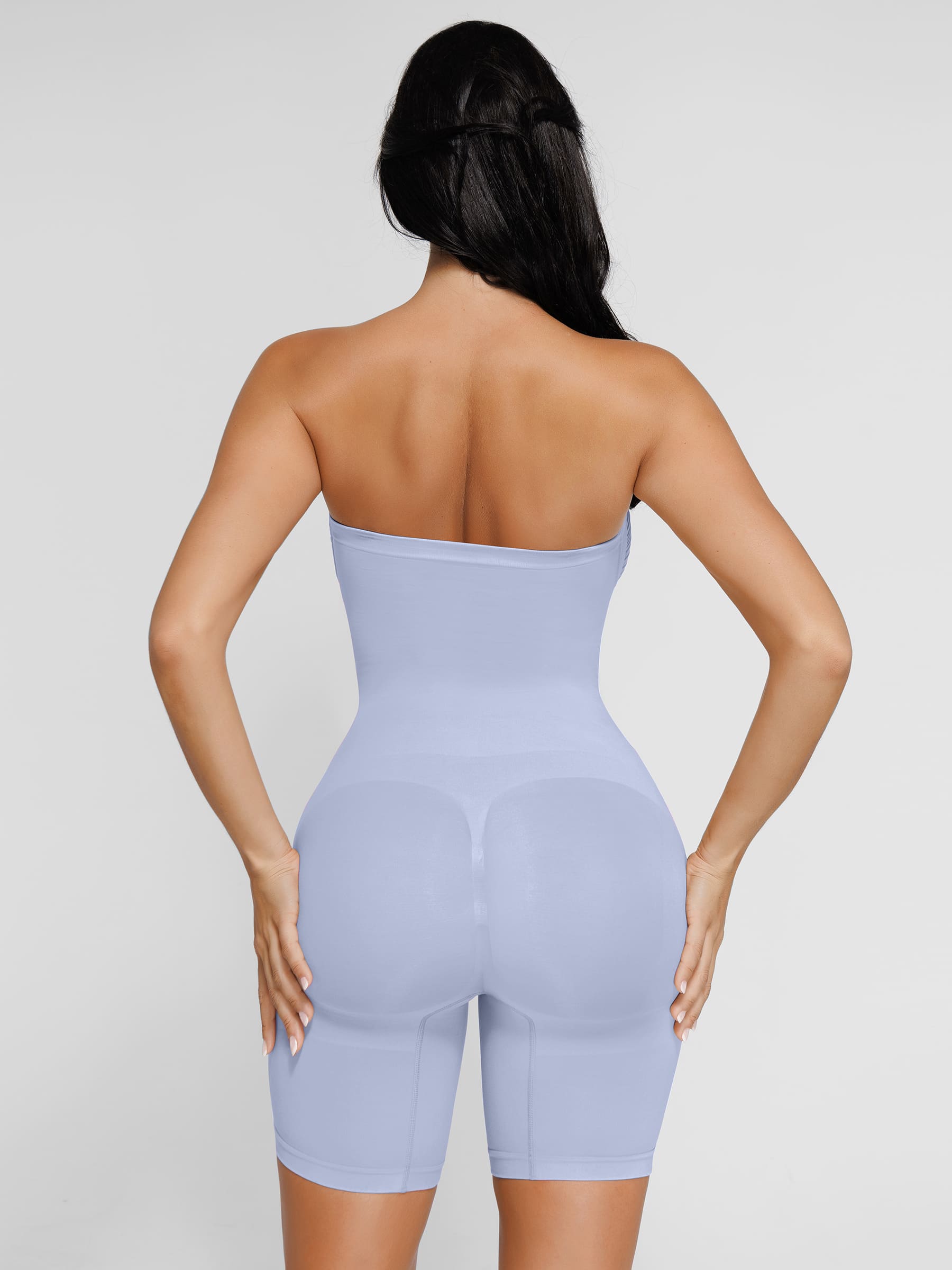 Feelingirl Seamless Strapless Bodysuit with Removable Straps