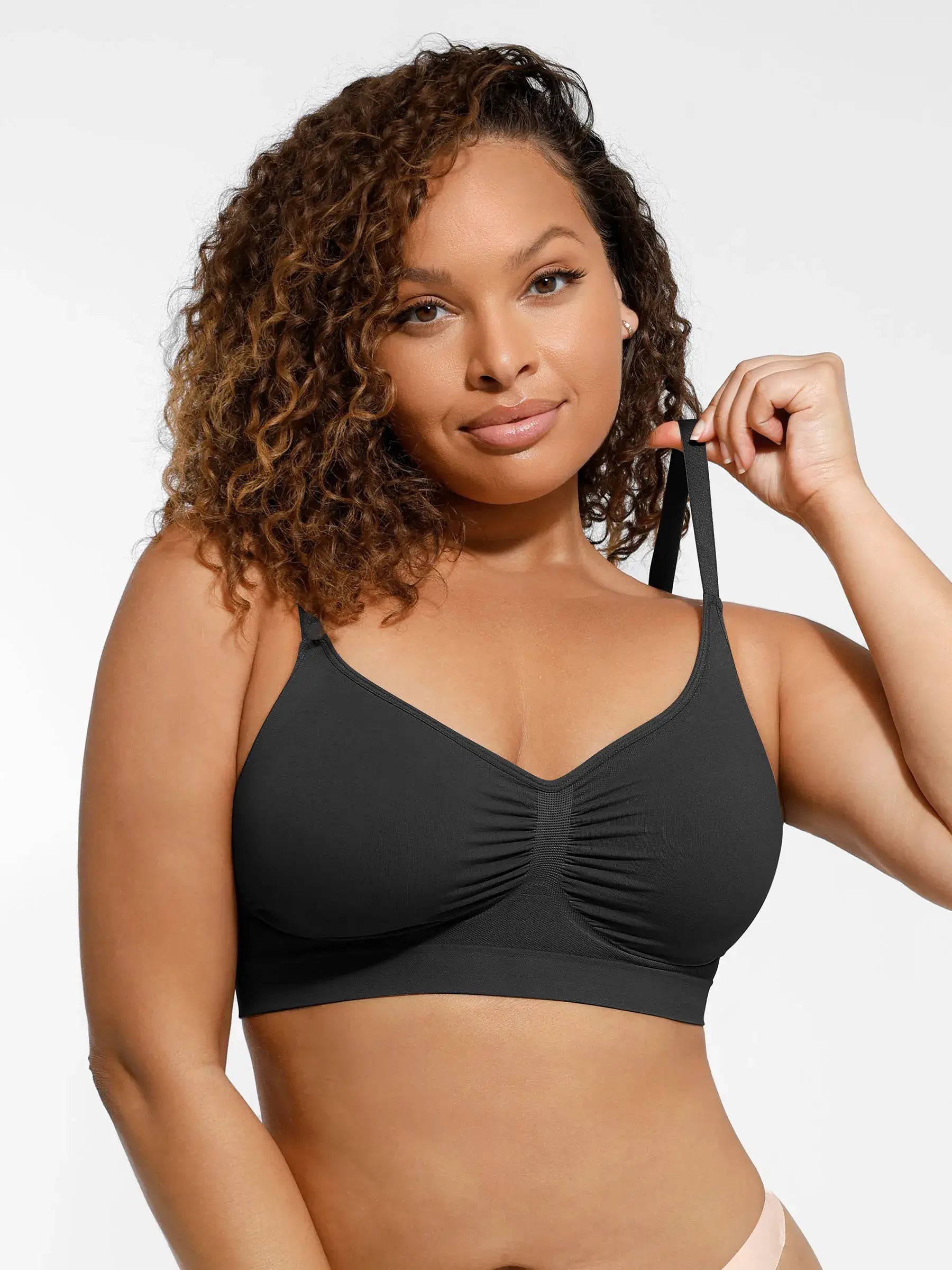 Feelingirl Everyday Wireless Bra Unlined Soft Bra