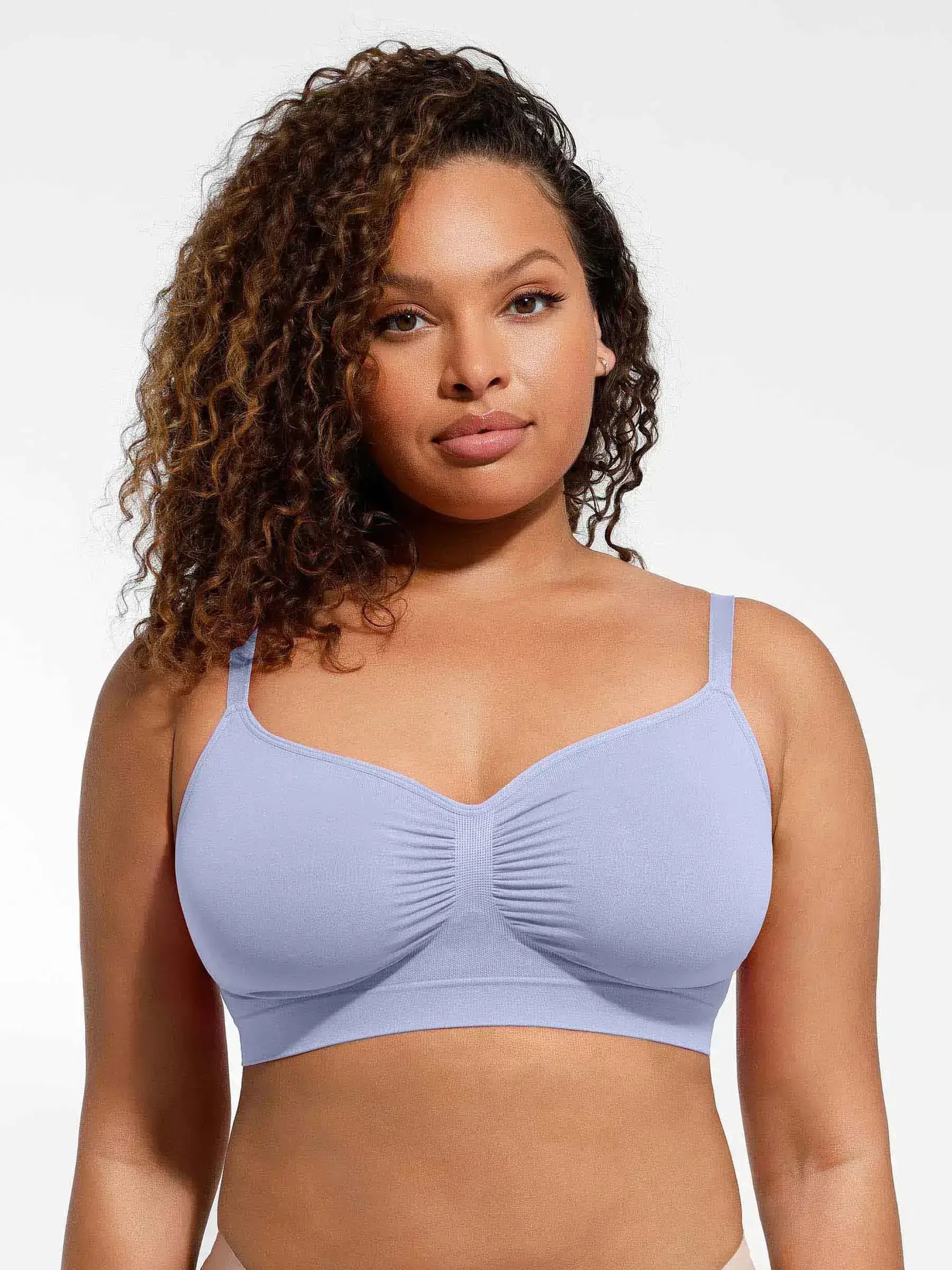 Feelingirl Everyday Wireless Bra Unlined Soft Bra