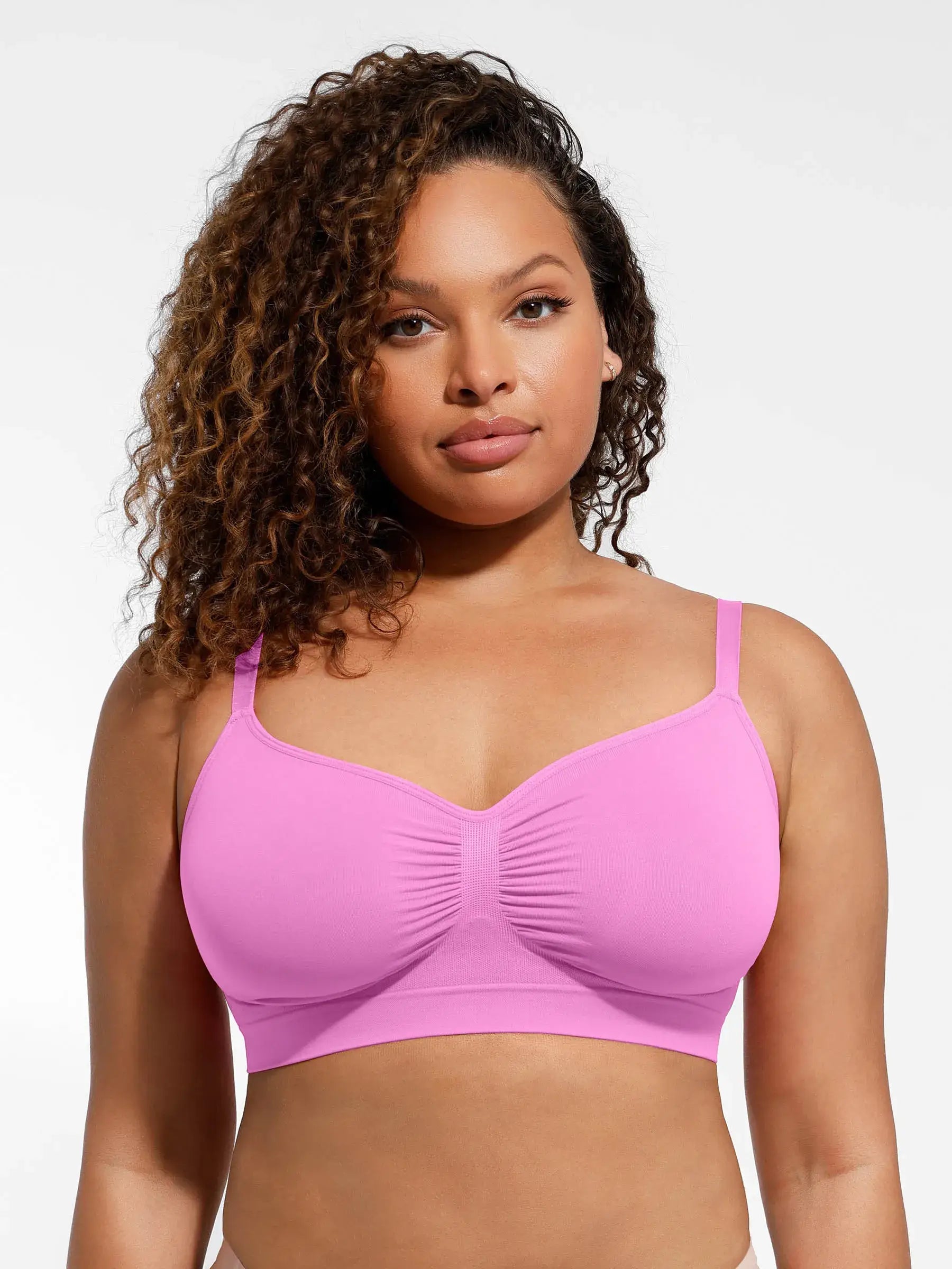 Feelingirl Everyday Wireless Bra Unlined Soft Bra