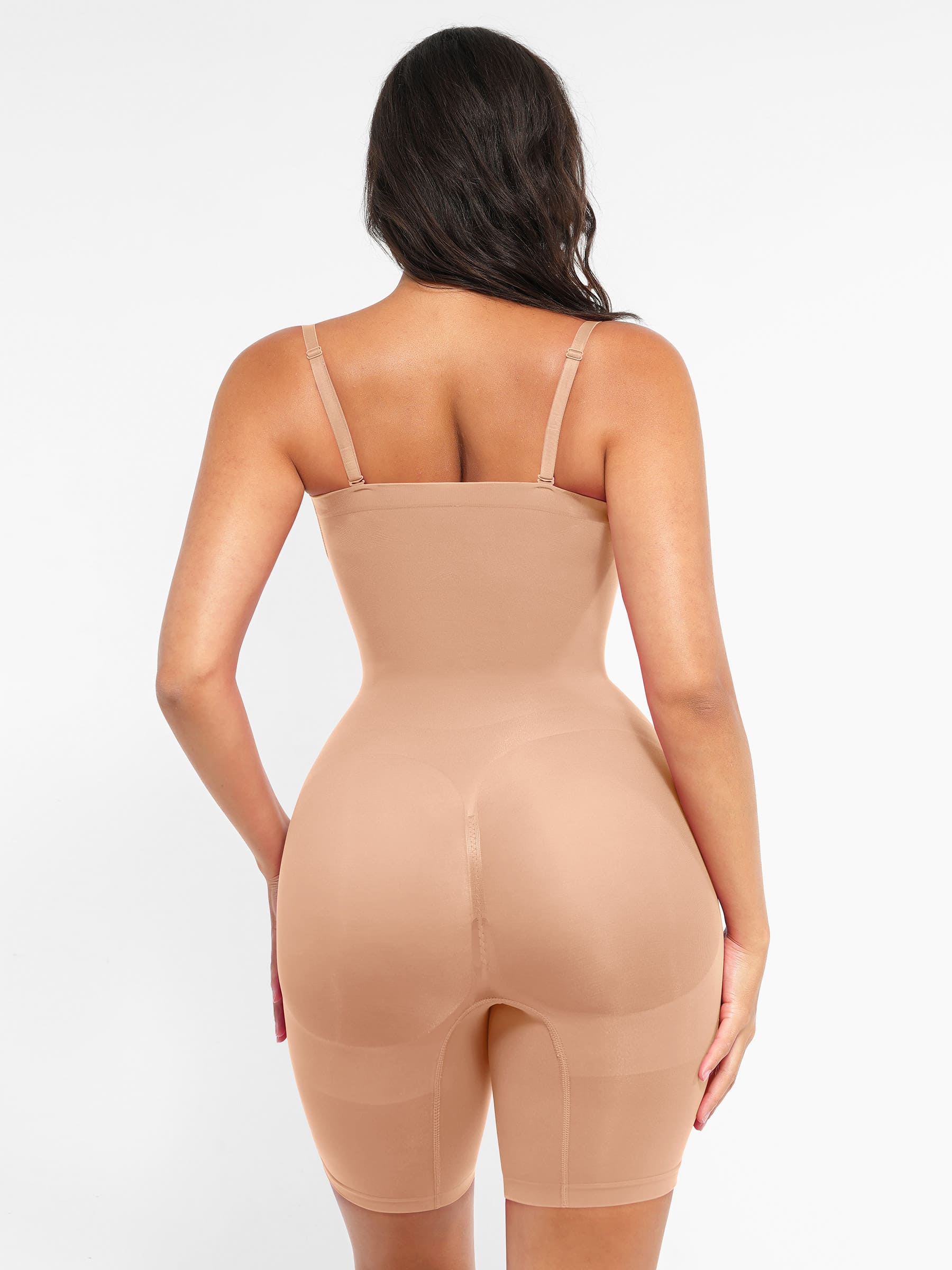 Feelingirl Strapless Seamless Bodysuit with Removable Straps