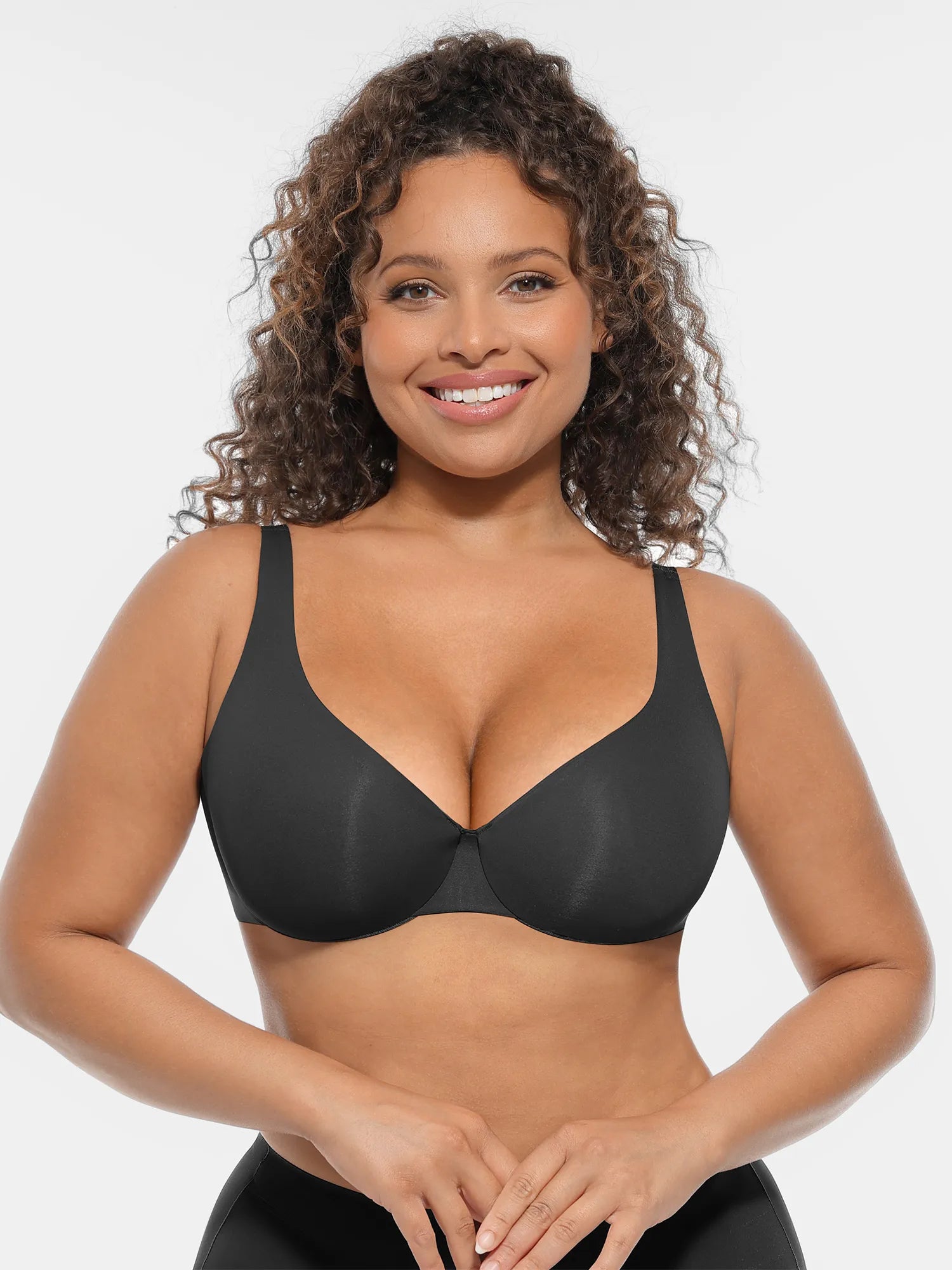 Feelingirl Adjustable Deep V-Neck Underwire Bra