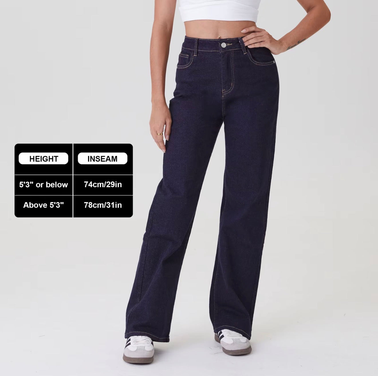 High-Waist Wide-Leg Jeans – Casual Urban Cut