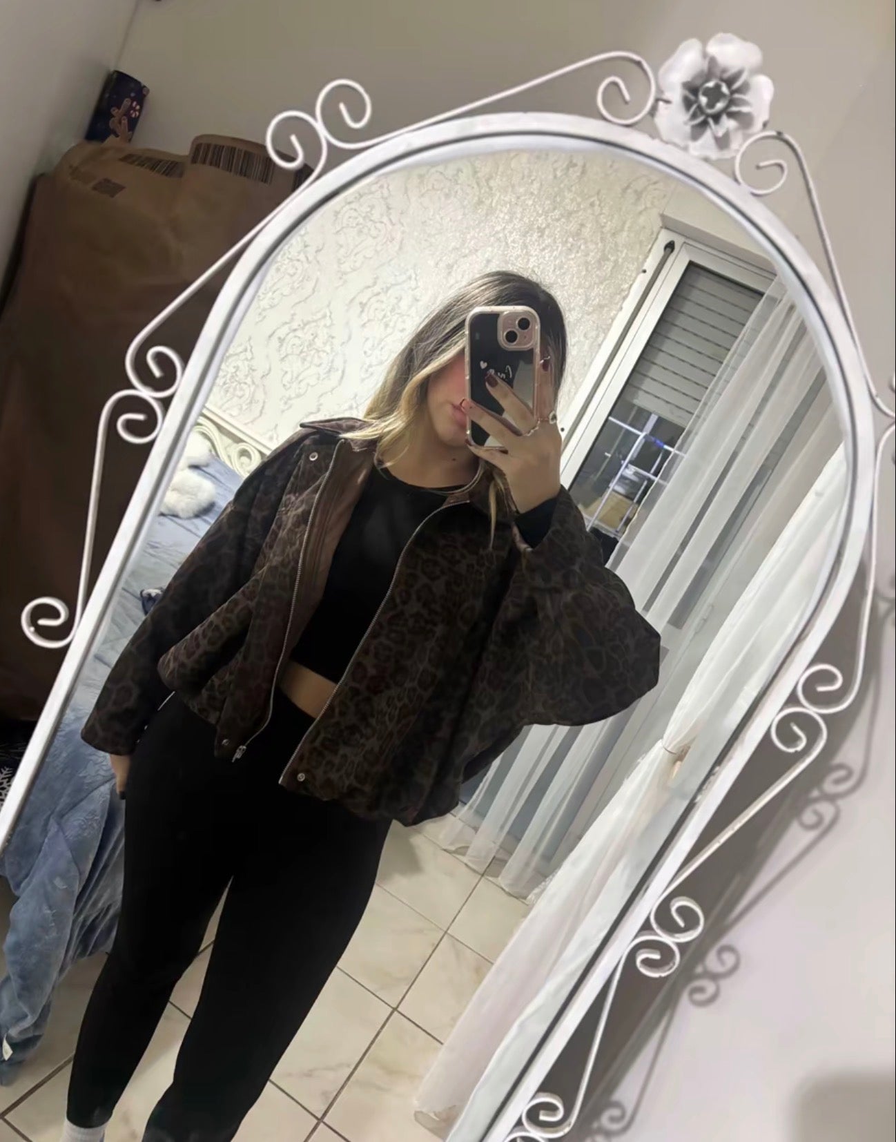 PHOTO Vintage Oversized Suede Bomber Jacket - Relaxed Zip Fit