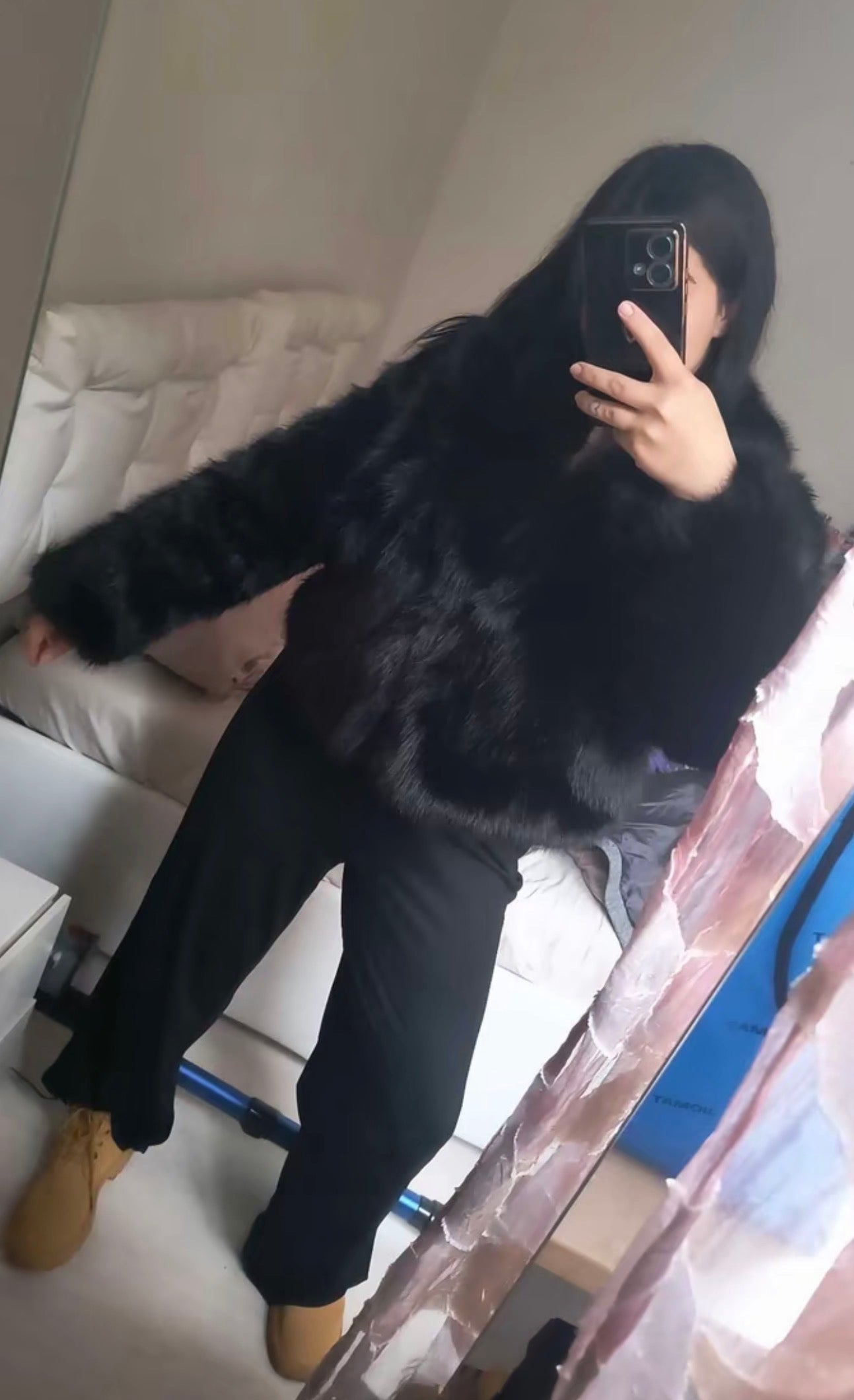 Weekend Away Fur Jacket Chocolate