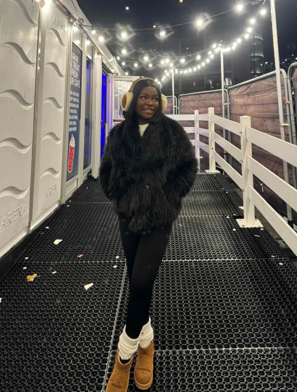 Weekend Away Fur Jacket Chocolate