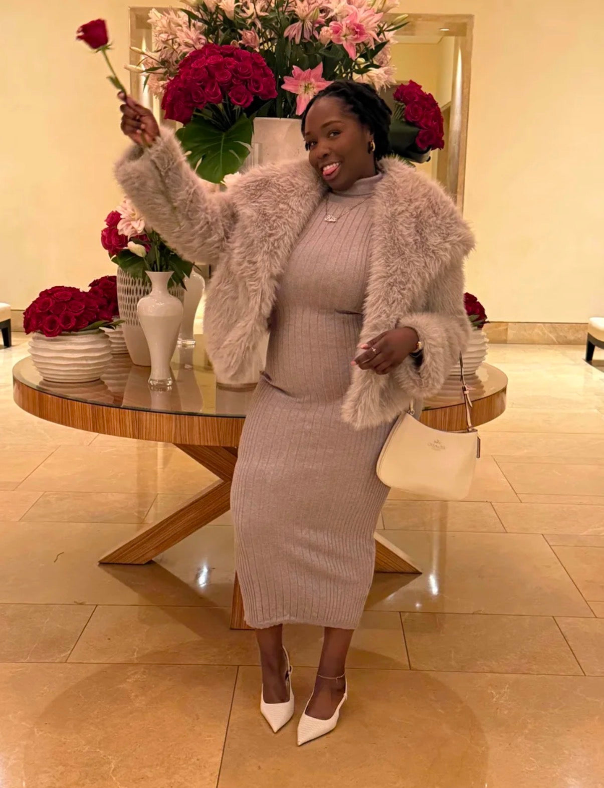 PHOTO Plush Faux-Fur Jacket – Oversized Collar, Luxe Soft Touch