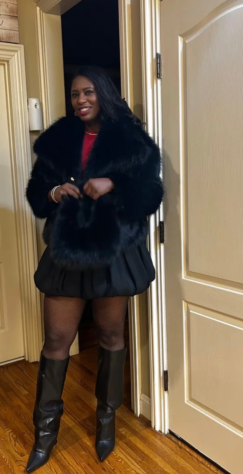 Weekend Away Fur Jacket Chocolate