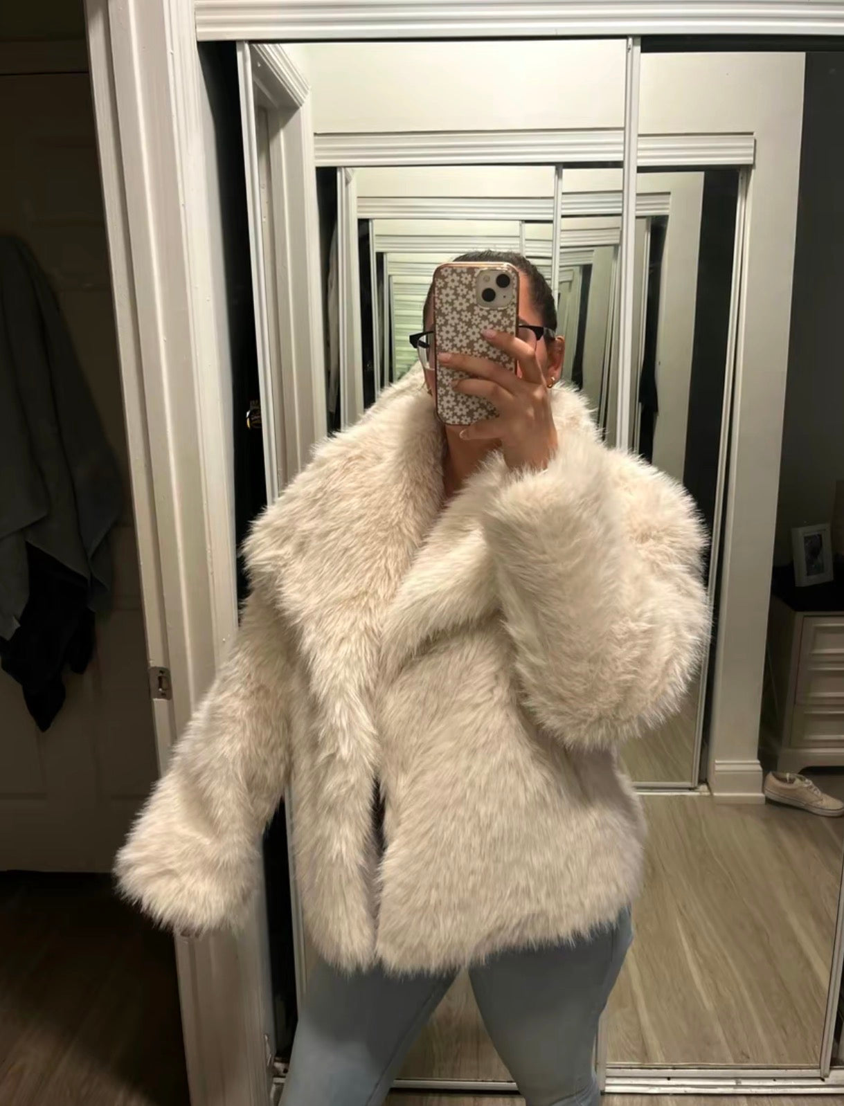 Weekend Away Fur Jacket Chocolate