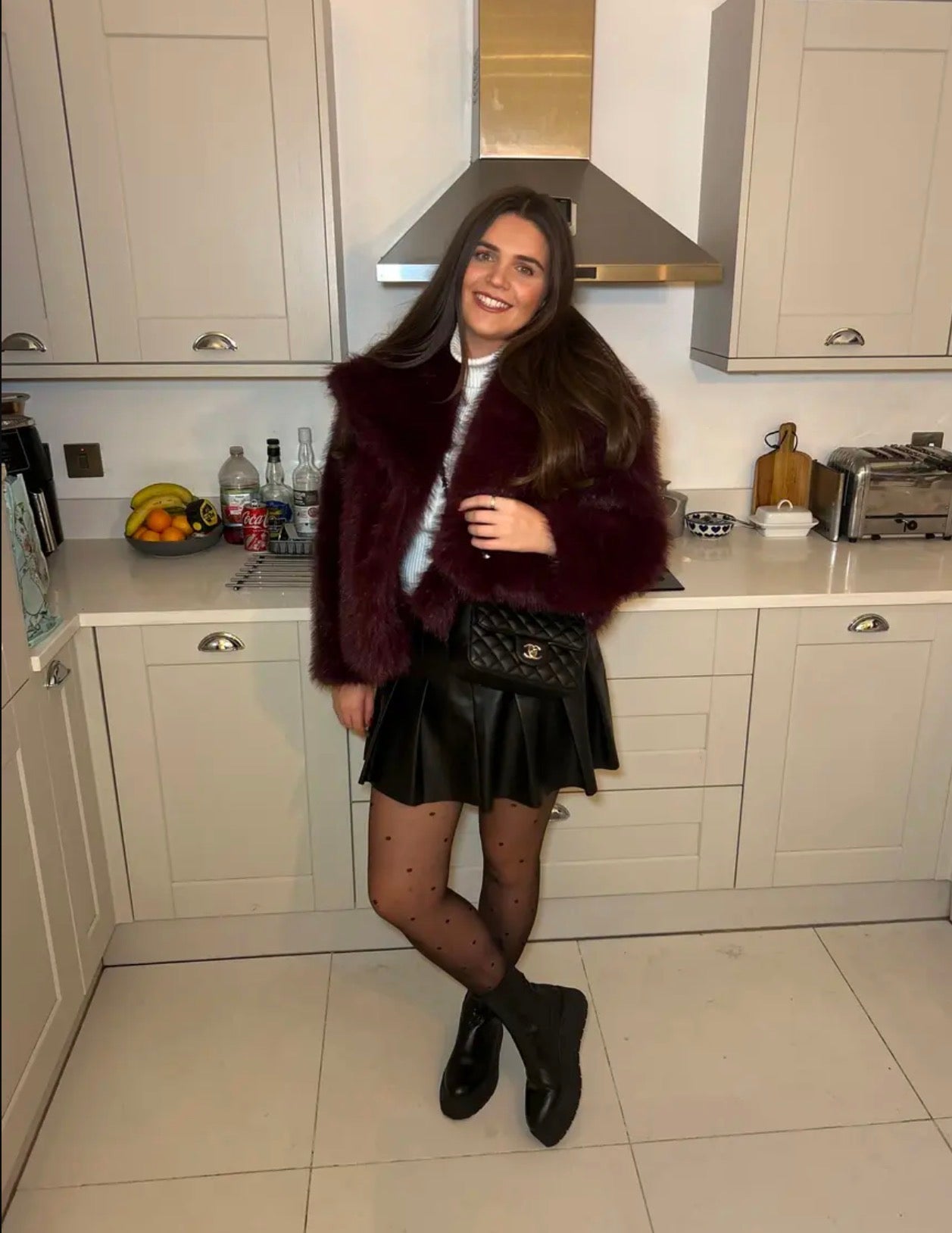 Weekend Away Fur Jacket Chocolate